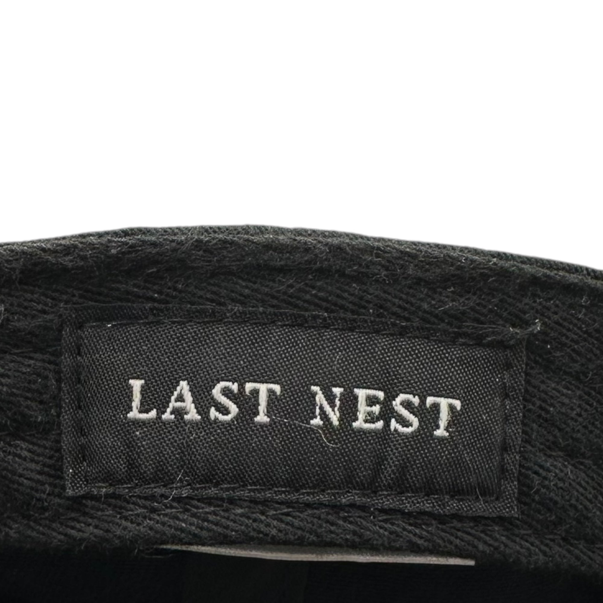 LAST NEST(ラストネスト) COATING CAP コーティング キャップ ブラック クロス