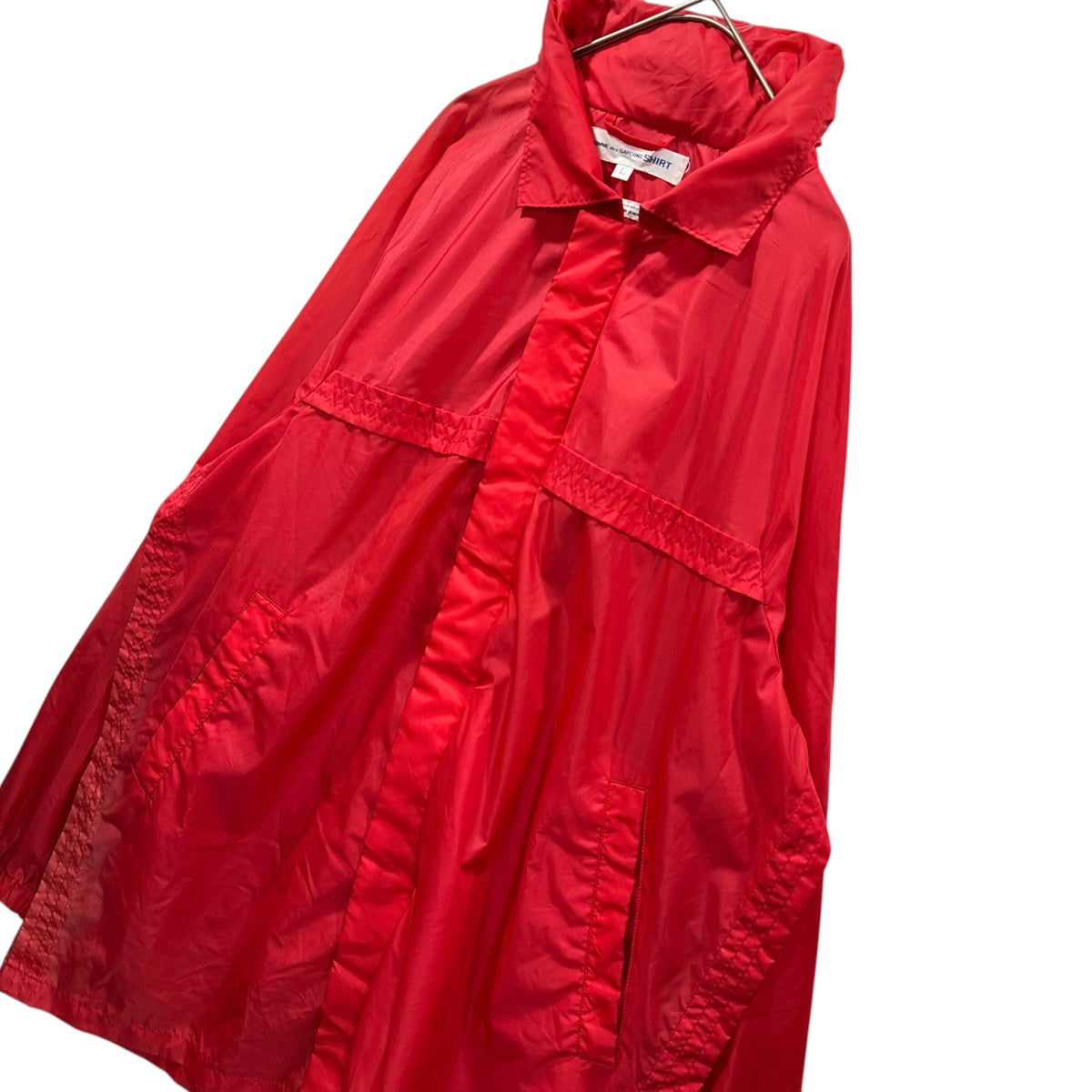 COMME des GARCONS SHIRT(コムデギャルソンシャツ) 1990's Nylon Hoodie ナイロン フーディ L レッド 90年代 ジャケット