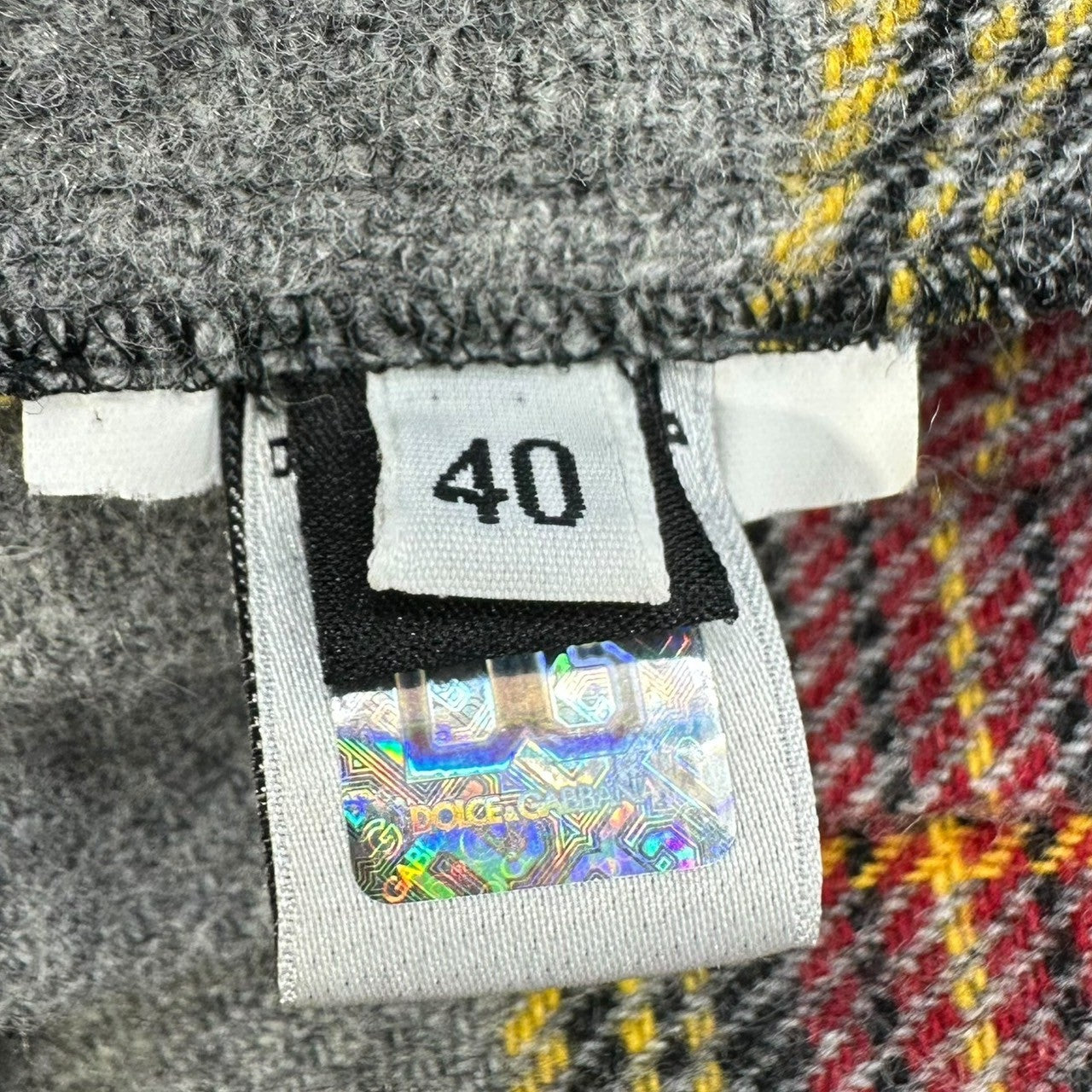 D&G(ディー&ジードルガバドルチェ&ガッバーナ) 00's Large quantity Patches Design Mini Skirt 00年代 多量 パッチ デザイン ミニ スカート 24 ブラウン