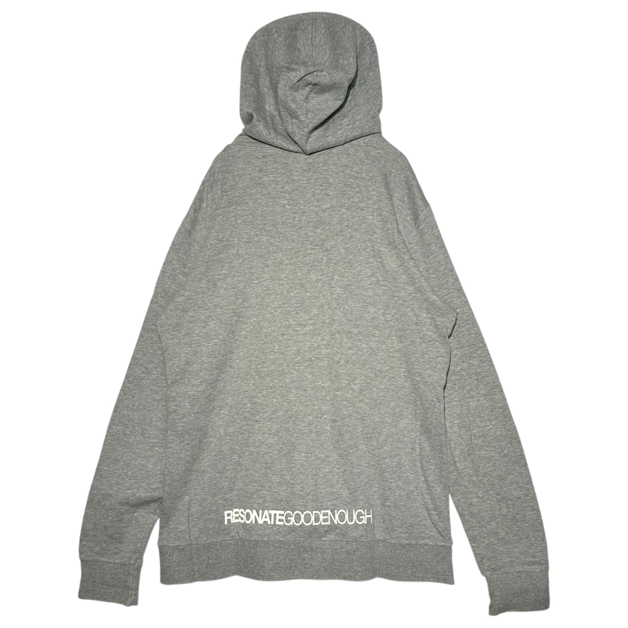 RESONATE GOODENOUGH(リゾネイトグッドイナフ) 00's BASE CONTROL BODY ZIP UP LOGO PARKA 2000年代 ベースコントロール ボディ ジップアップ ロゴ パーカー 02(M) グレー