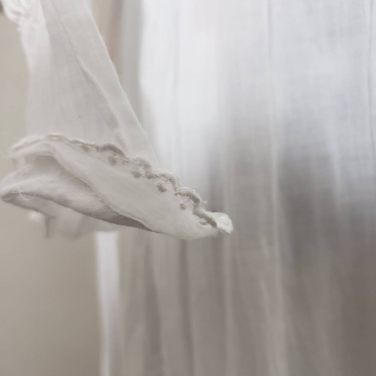 Euro Vintage(ヨーロッパヴィンテージ) Shiro_予感を纏うロングワンピース 表記なし(Mサイズ程度) ホワイト