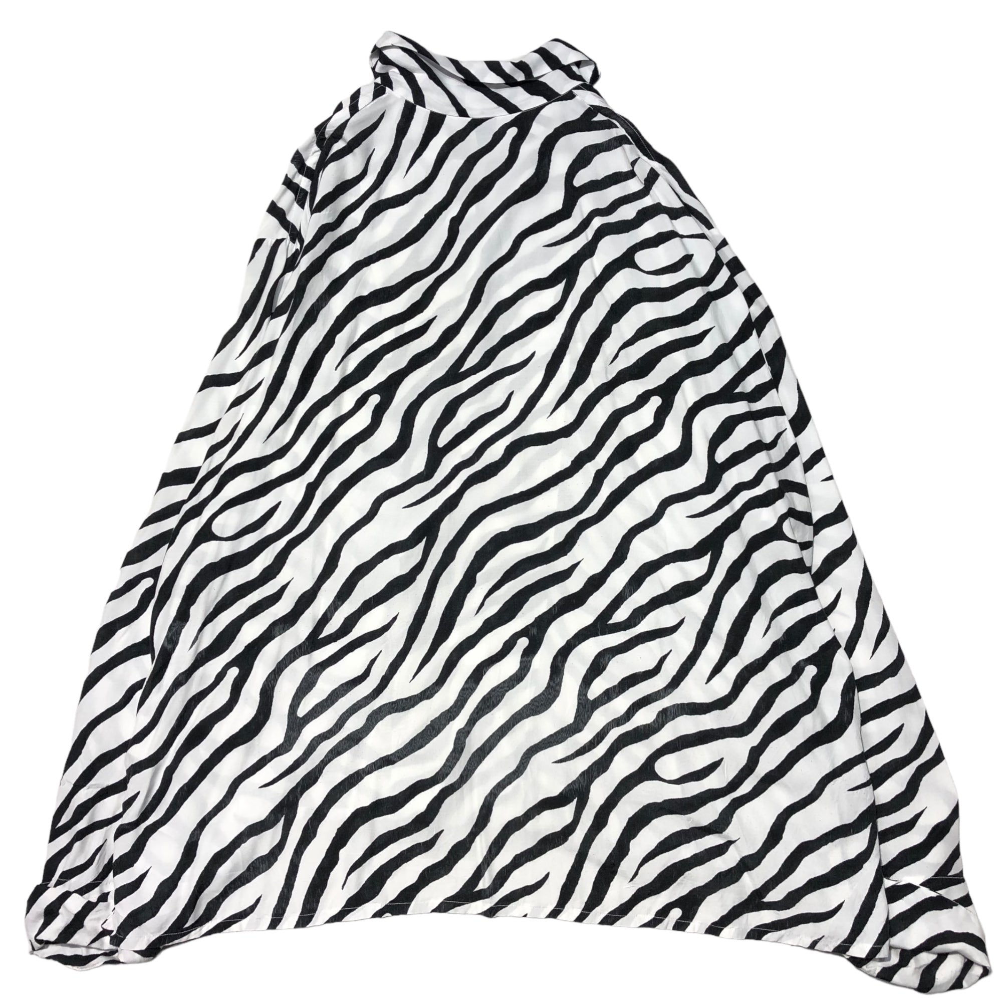 SUNSEA(サンシー) 18SS Zebra GIGOLO Shirt ゼブラ ジゴロシャツ 18S24 3(L) ホワイト×ブラック