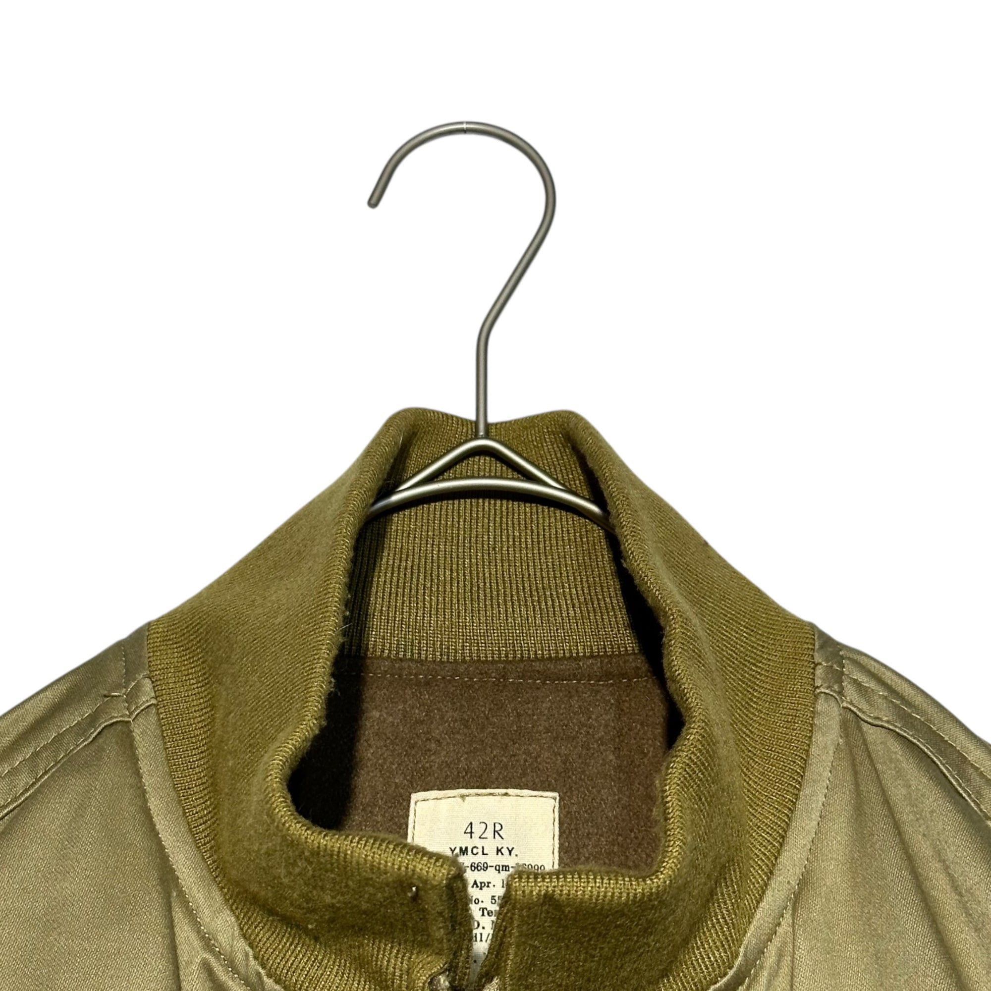 YMCL KY(ワイエムシーエルケーワイ) tanker jacket タンカース ジャケット W-669-qm-16999 42R カーキ 復刻 ミリタリー 古着 TALON ジップ