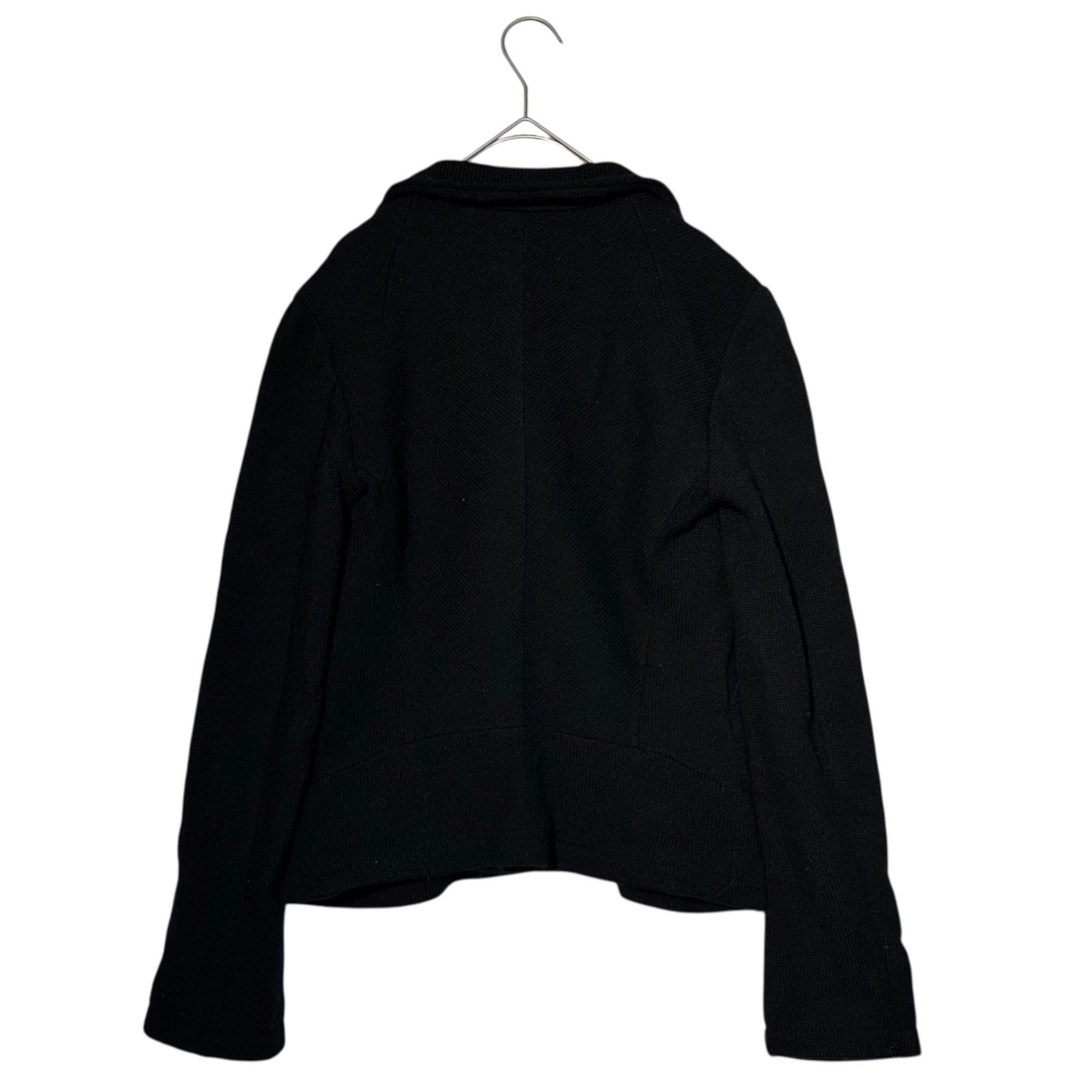 COMME des GARCONS JUNYA WATANABE(コムデギャルソンジュンヤワタナベ) 05AW Wool Knit 4 Button Jacket ウール ニット 4ボタン ジャケット JP-J054 S ブラック AD2005