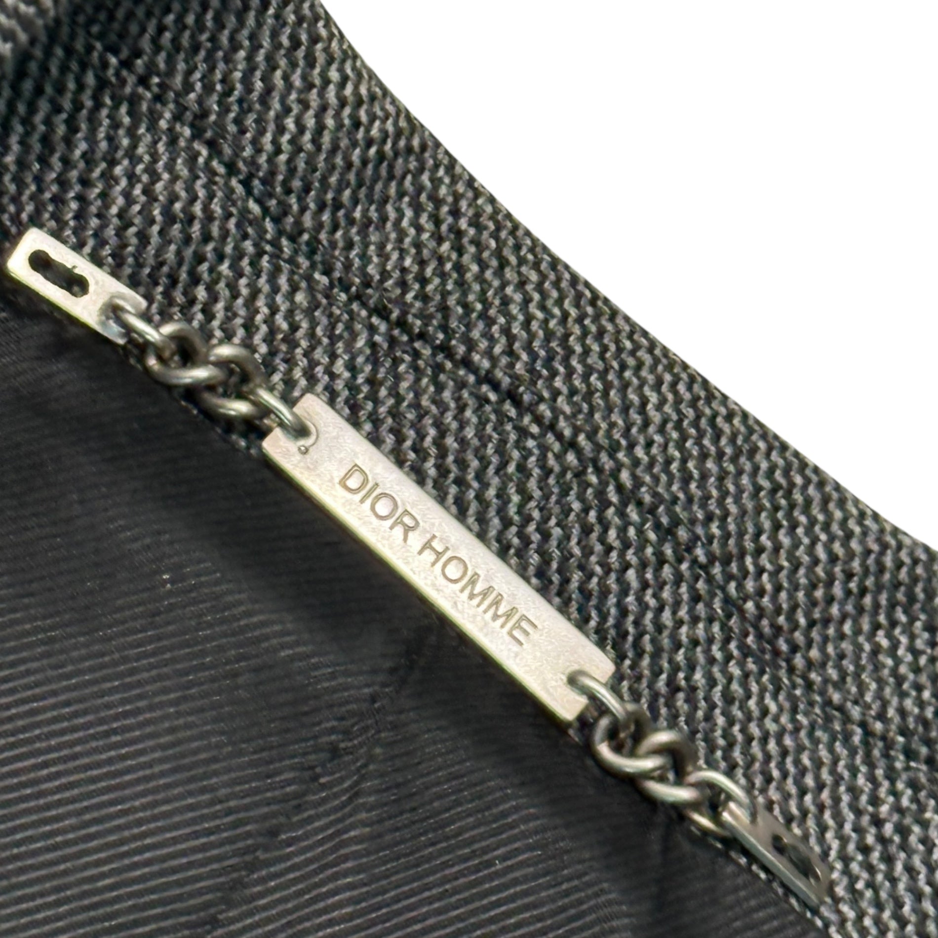 Dior HOMME(ディオールオム) 04AW by Hedi Slimane victim期 Rider's Belted Tailored Jacket ライダース ベルテッド テーラード ジャケット 4HH1020422 44 グレー×ブラック アーカイブ エディ期 コレクションランウェイ着用品 稀少品