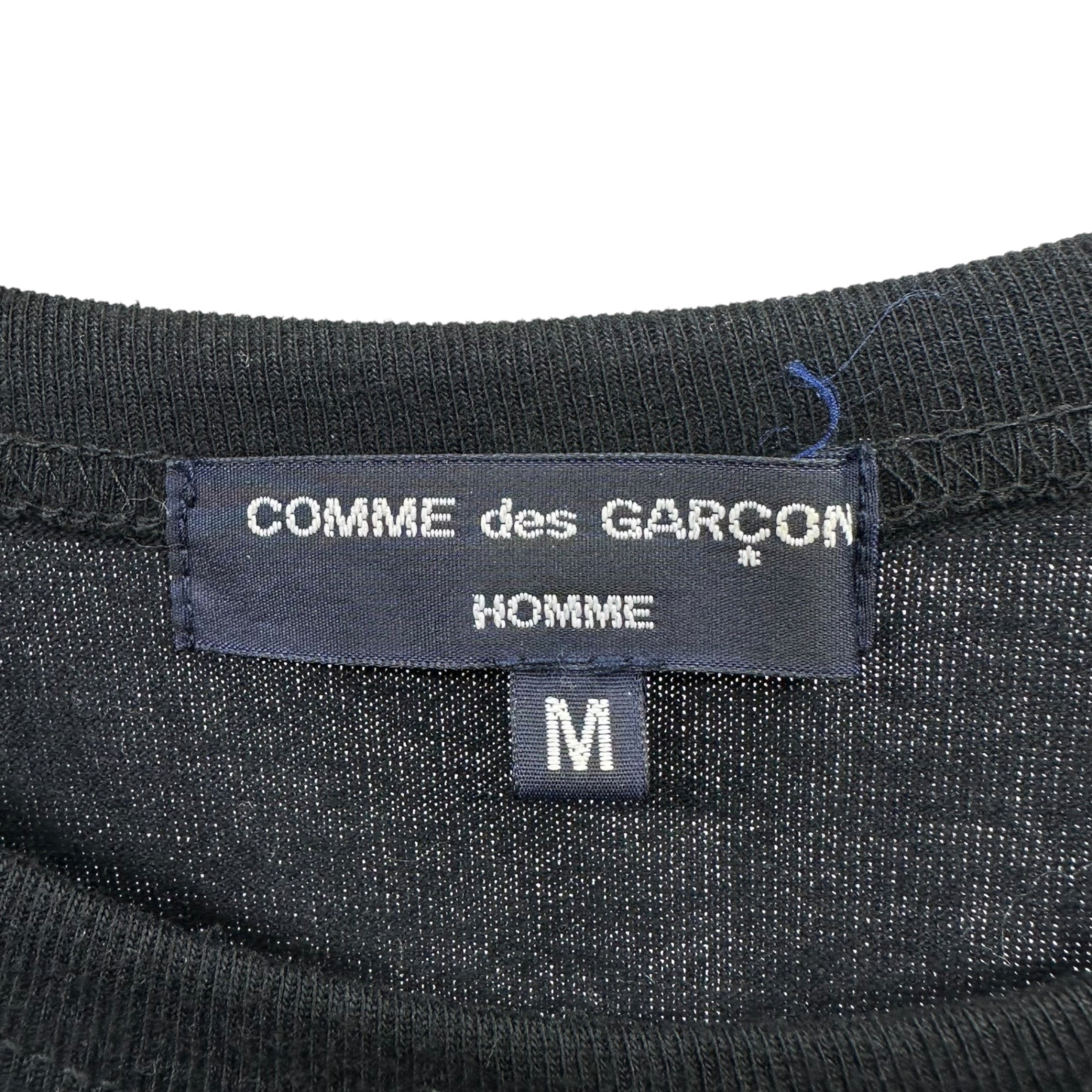 COMME des GARCONS HOMME(コムデギャルソンオム) 21SS L/S Cotton jersey logo T-shirt 綿天竺 長袖 ロゴ Tシャツ HG-T010 2(M程度) ブラック AD2020