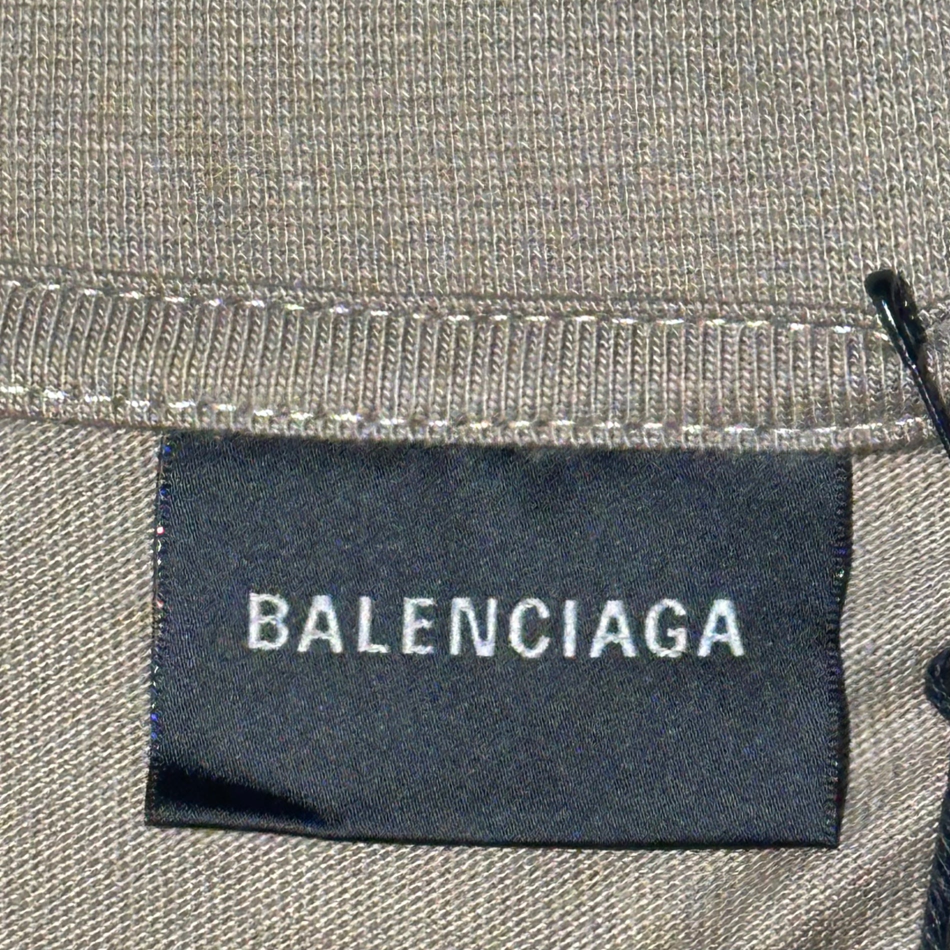 BALENCIAGA(バレンシアガ) 22AW WFP T-SHIRT WOLD FOOD PROGRAMME ワールド フード プログラム 両面プリント モックネック 半袖Tシャツ 612965 XS ブラウン