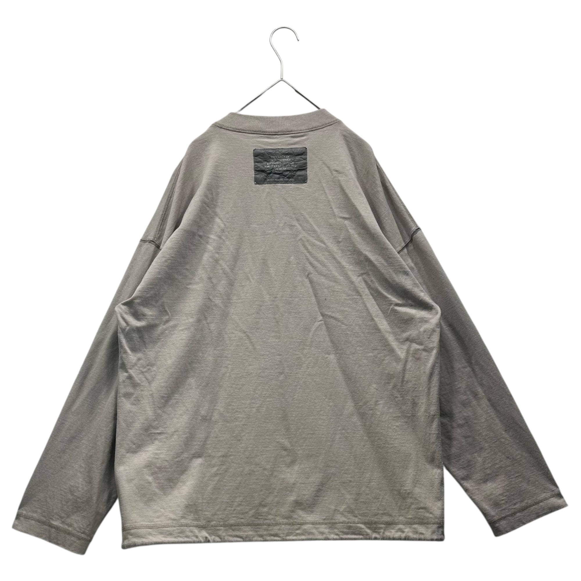 N.HOOLYWOOD(エヌハリウッド ミスターハリウッド) Vintage finish Drawstring Crew Neck T-Shirt ヴィンテージ加工 ドローコード クルーネック Tシャツ 9251-CS09-014 TEE 38(M程度) グレー×ブラック