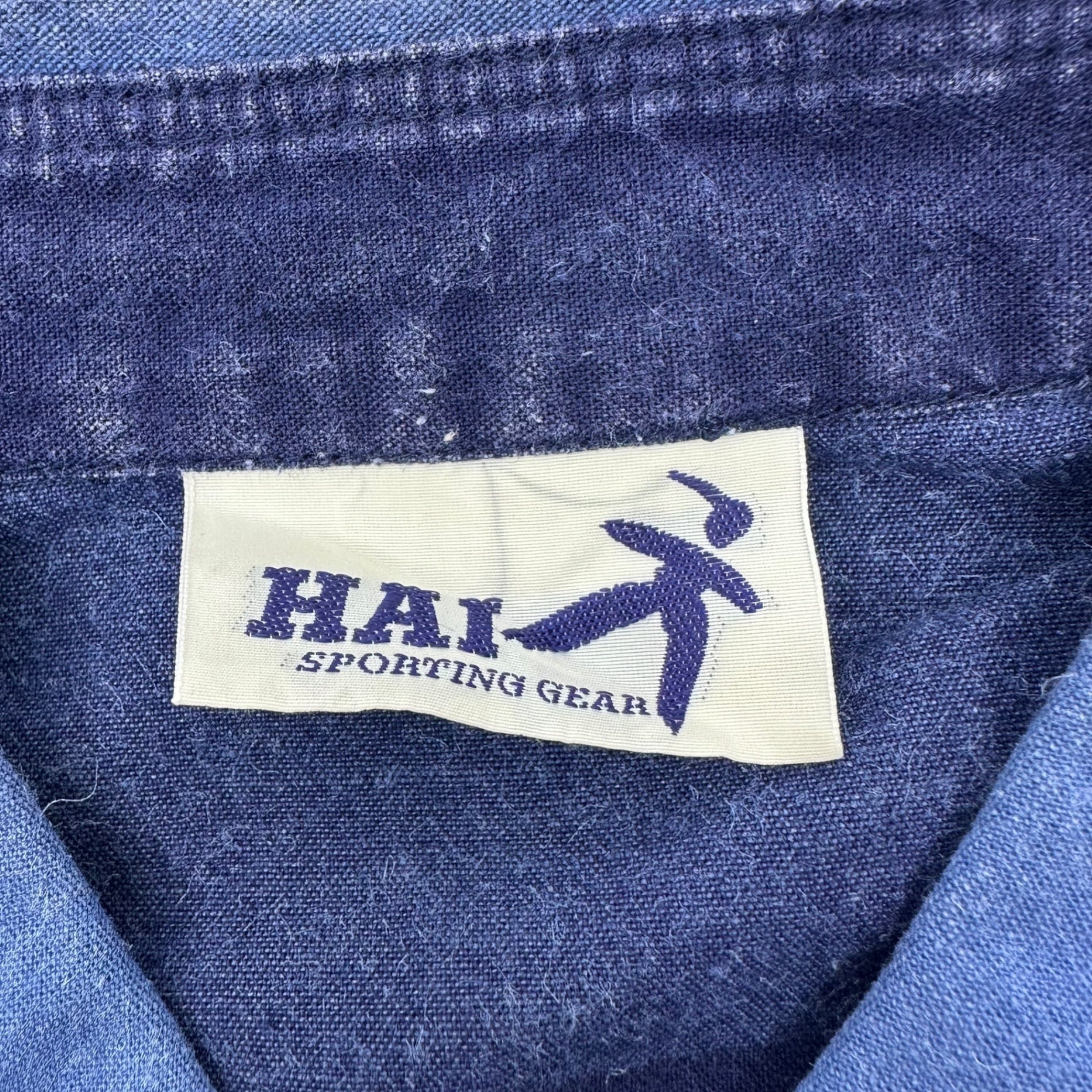 HAI SPORTING GEAR ISSEY MIYAKE(ハイスポルティングギア イッセイミヤケ) 80's Large Check Short Sleeve Wide Shirt 80年代 大判チェック 半袖 ワイド シャツ M ブルー×ネイビー