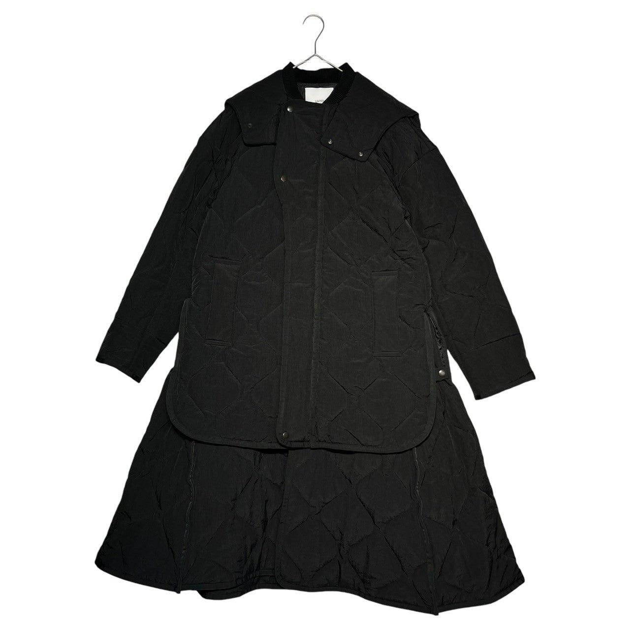 UN3D.(アンスリード) LAYERED LIKE QUILTING COAT レイヤードライク キルティング コート  522250003201-01 38(M) ブラック 参考定価74,800円(税込)