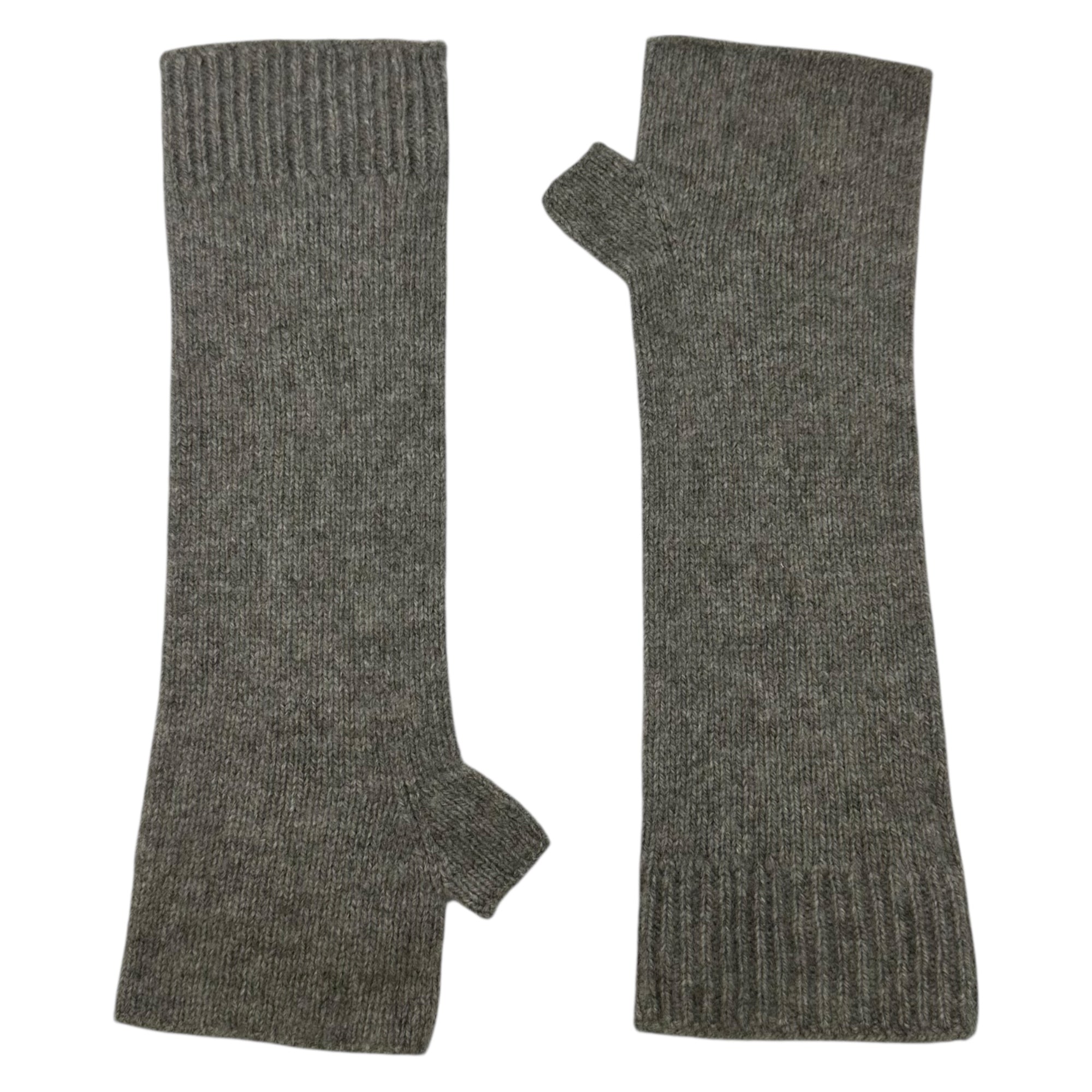 evam eva vie(エヴァムエヴァヴィー) Cashmere Knit Arm Covers カシミア ニット アームカバー グレー 手袋