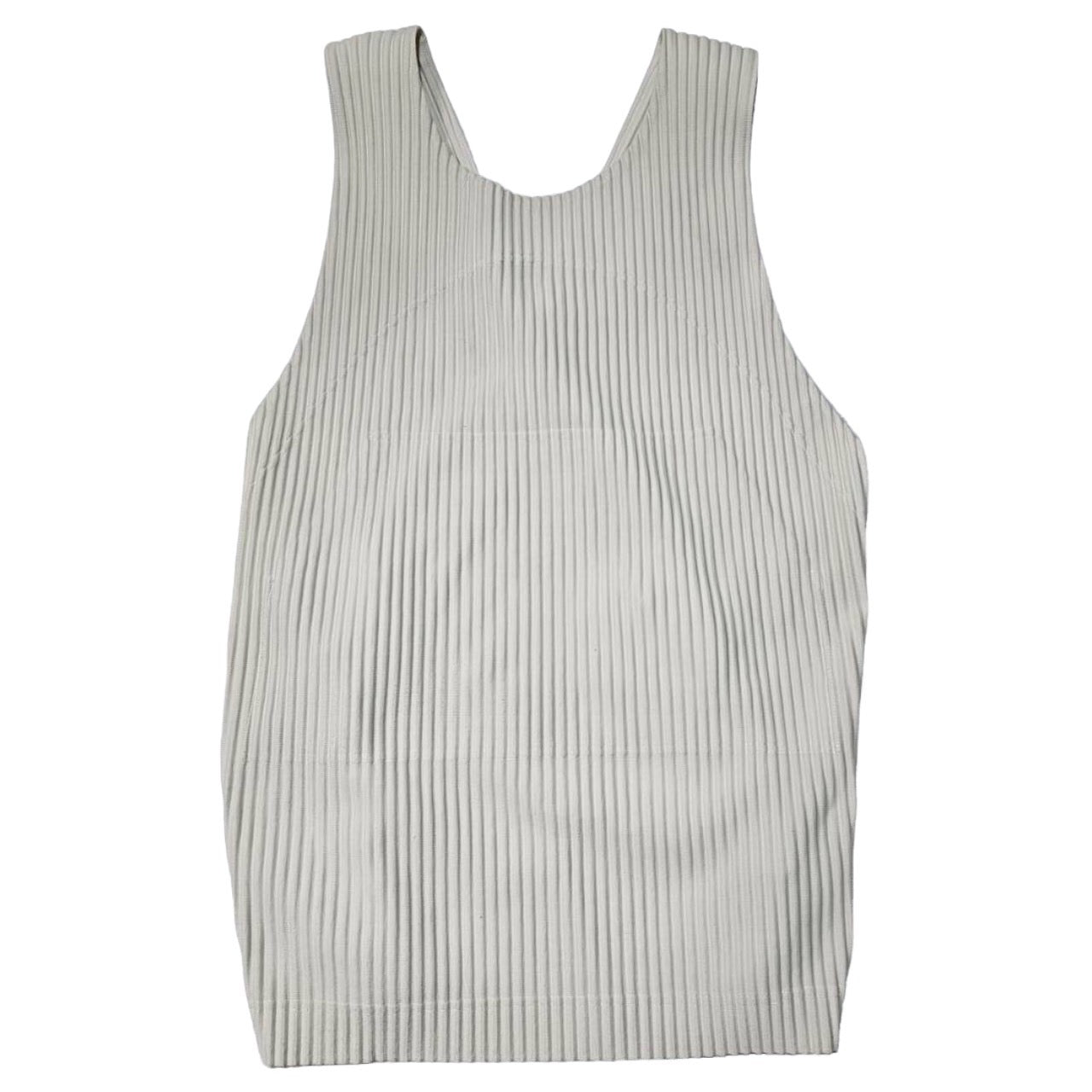 HOMME PLISSE ISSEY MIYAKE(オムプリッセイッセイミヤケ) 19AW pleated apron vest/プリーツエプロンベスト HP93JK101 SIZE FREE アイボリー