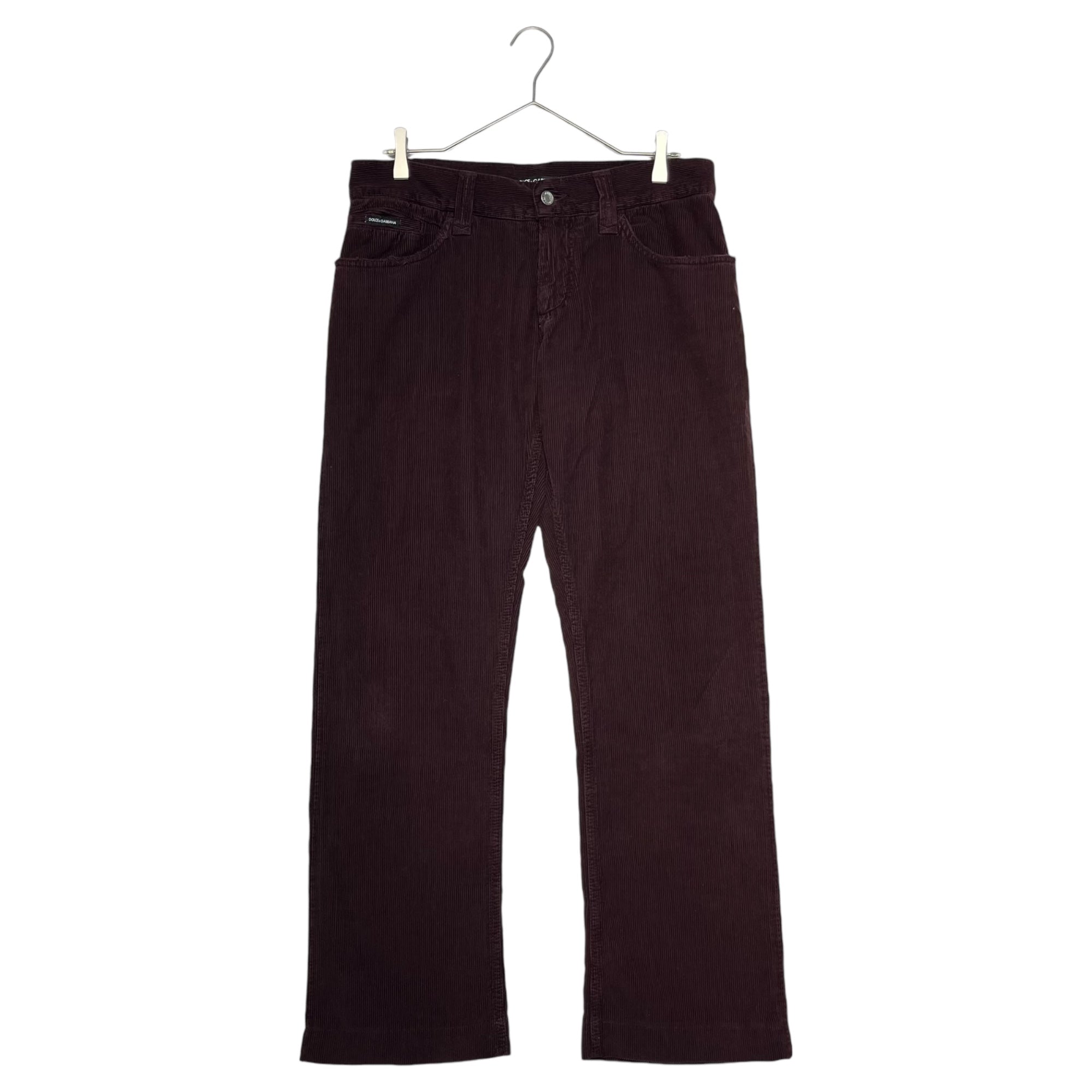 DOLCE&GABBANA(ドルチェ&ガッバーナドルガバ) Corduroy pants コーデュロイ パンツ G3039D G8306  46(M程度) パープル