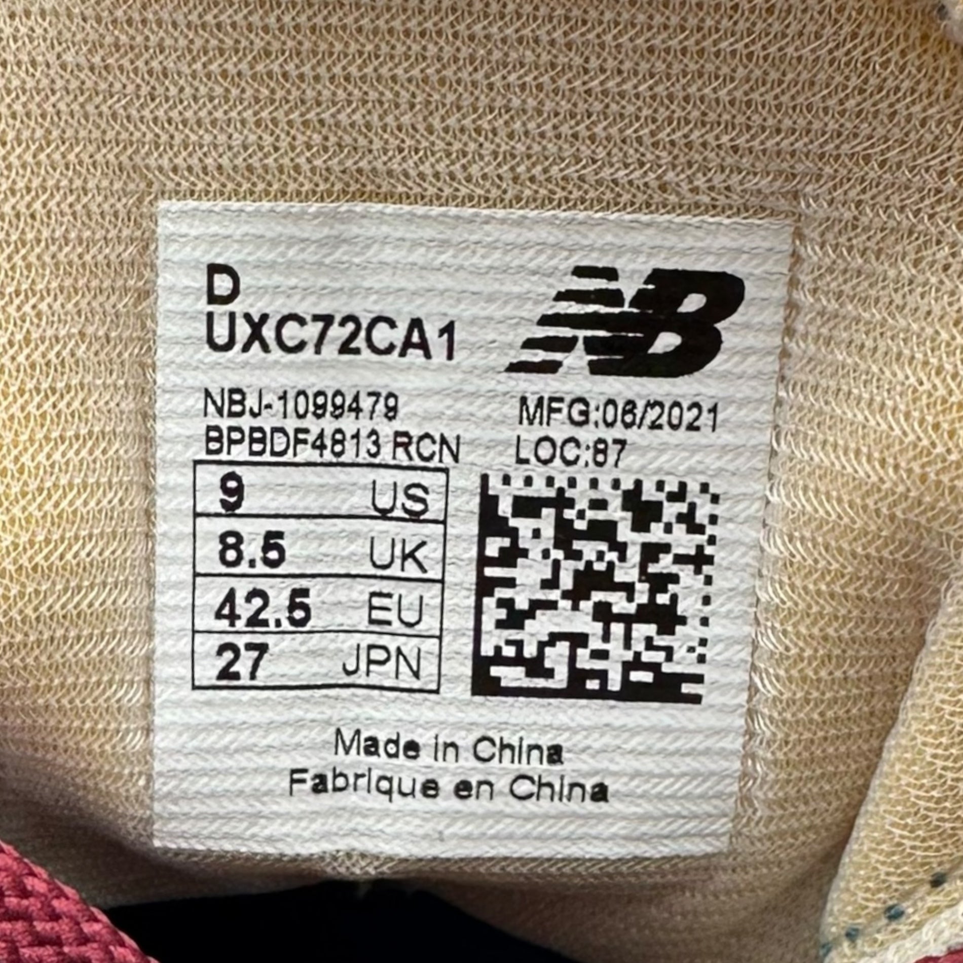 NEW BALANCE(ニューバランス) EX UXC72CA1 Sneakers ローカット スニーカー UXC72CA1 27cm ネイビー×グリーン×バーガンディー