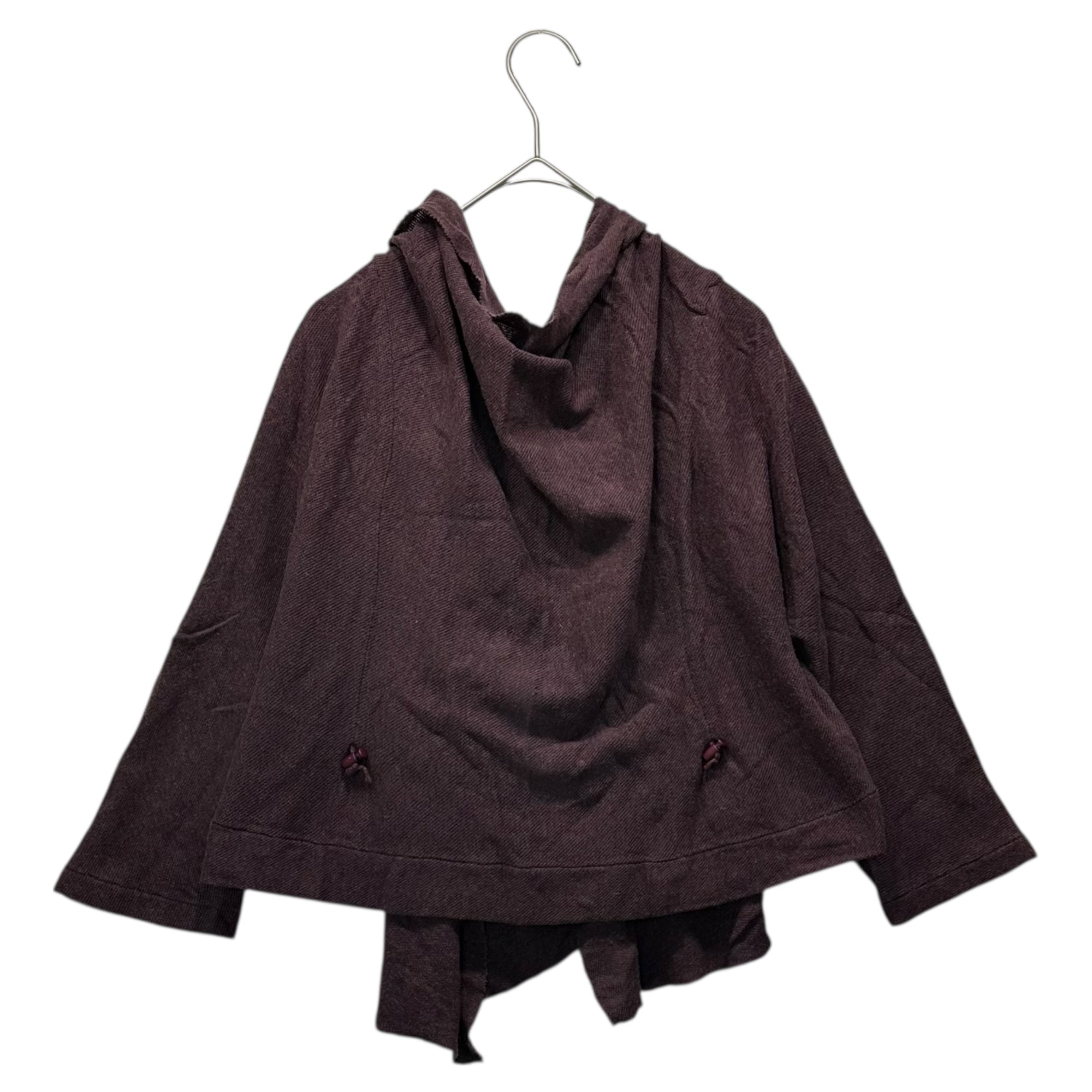 Y's(ワイズ) 00's Waist Drawstring Knit Bolero Cardigan ウエスト ドローコード ニット ボレロ カーディガン 3 ボルドー