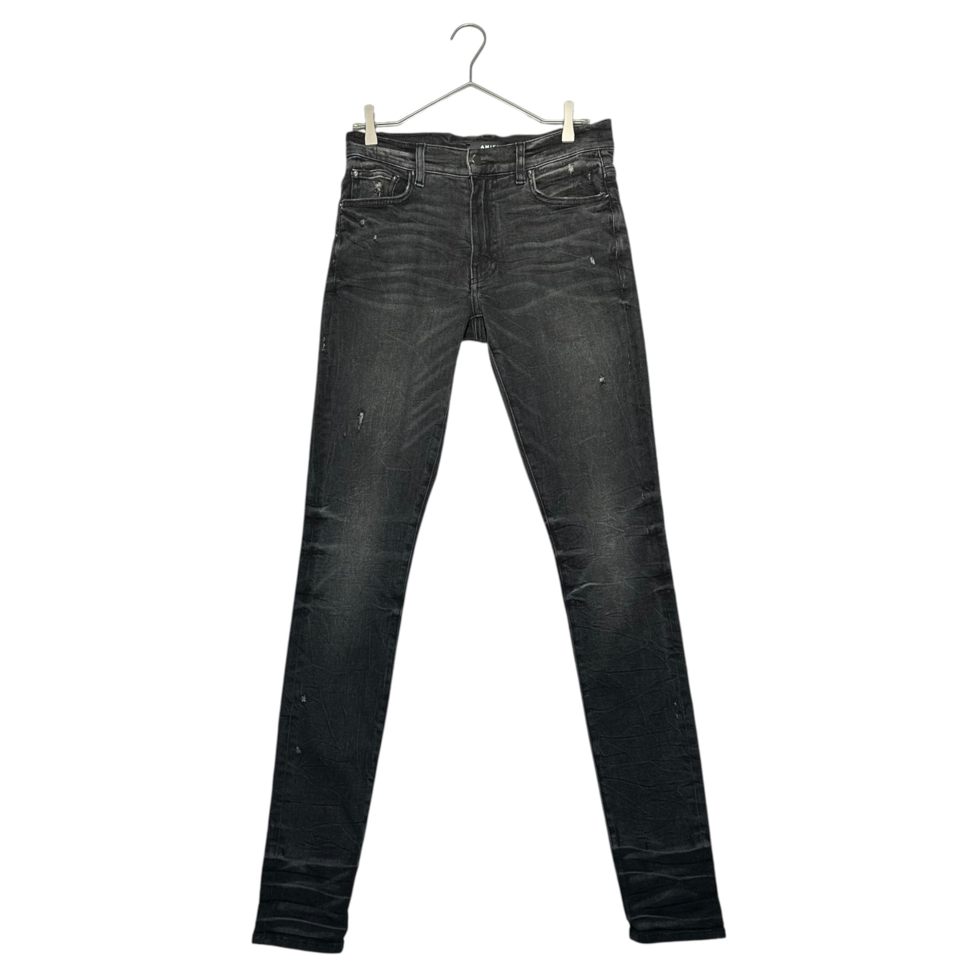 AMIRI(アミリ) Used Black Skinny Denim Pants ユーズド加工 ブラック スキニー デニム パンツ 29 ブラック
