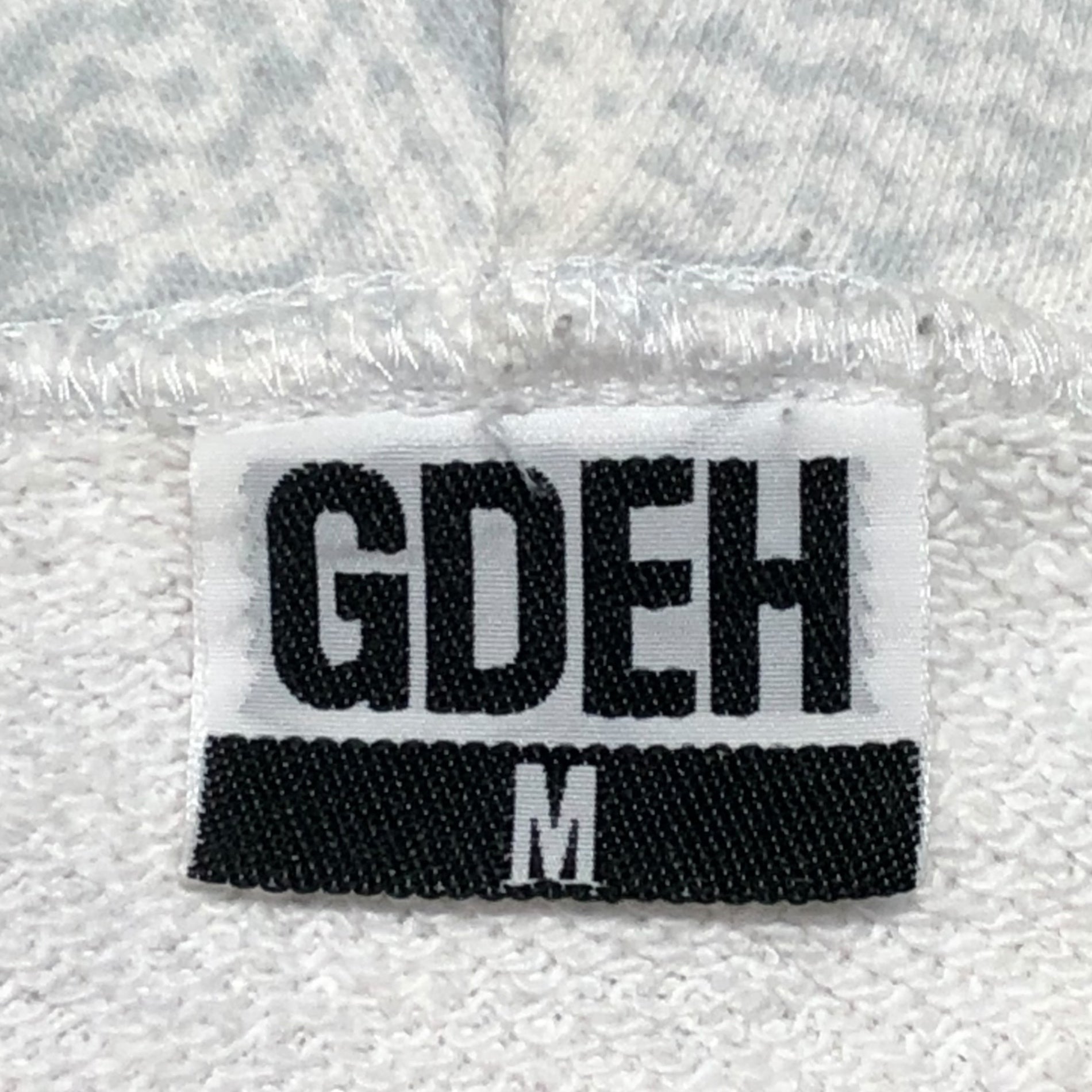 GOODENOUGH(グッドイナフ) 00's cable knit print pullover hoodie ケーブルニットプリント プルオーバー パーカー M アイボリー×グレー 藤原ヒロシ