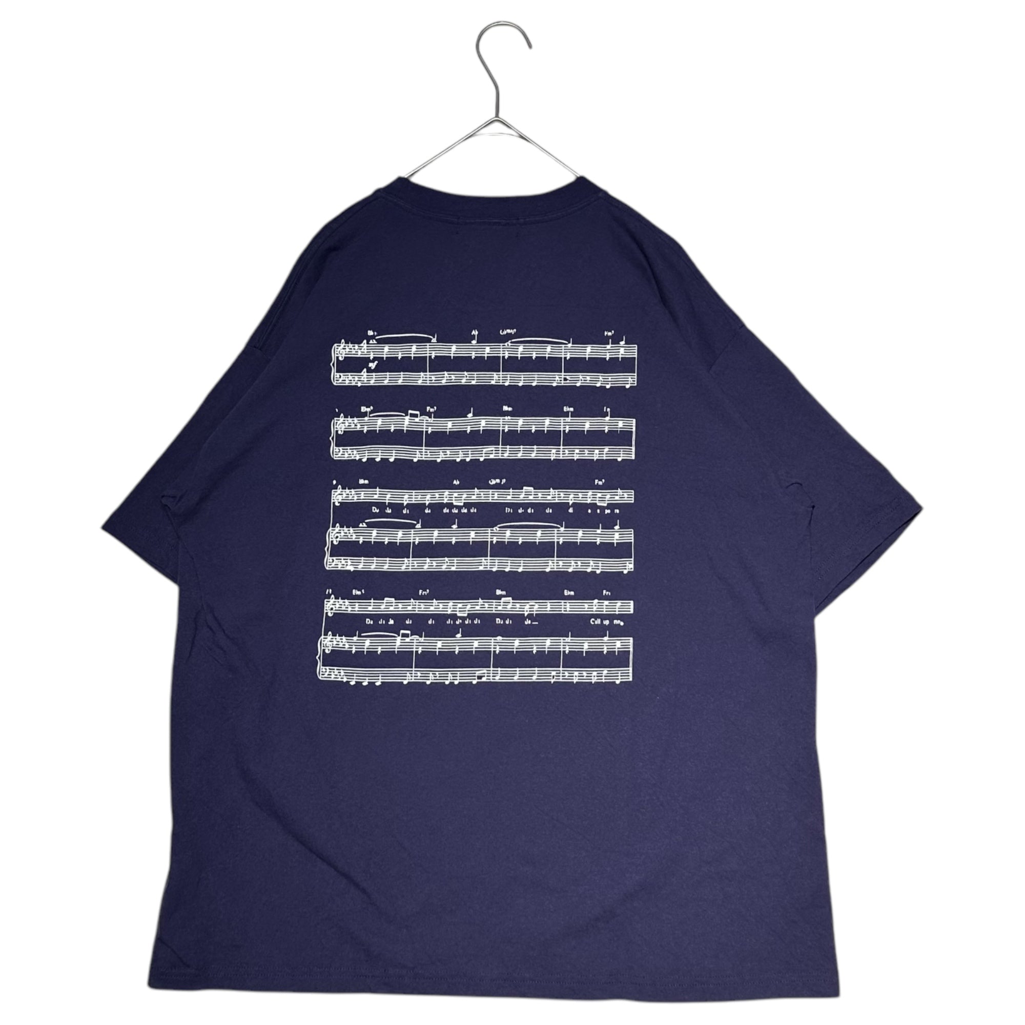 Diaspora skateboards(ディアスポラスケートボーズ) Part-Time Lover Tee プリント Tシャツ M ネイビー 楽譜