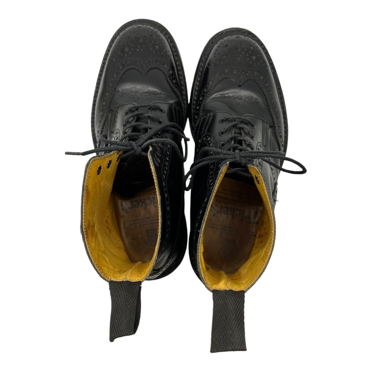 Tricker's(トリッカーズ) COUNTRY BOOTS MALTON カントリーブーツ モールトン 2508 7 1/2 -5(26cm程度) ブラック メダリオン レースアップ ブーツ ドレス