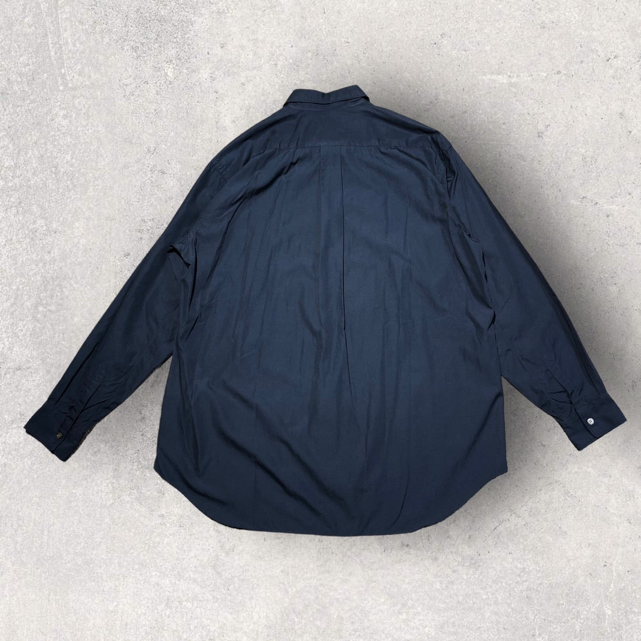 COMME des GARCONS SHIRT(コムデギャルソンシャツ) カットオフ加工オーバーサイズシャツ M ネイビー