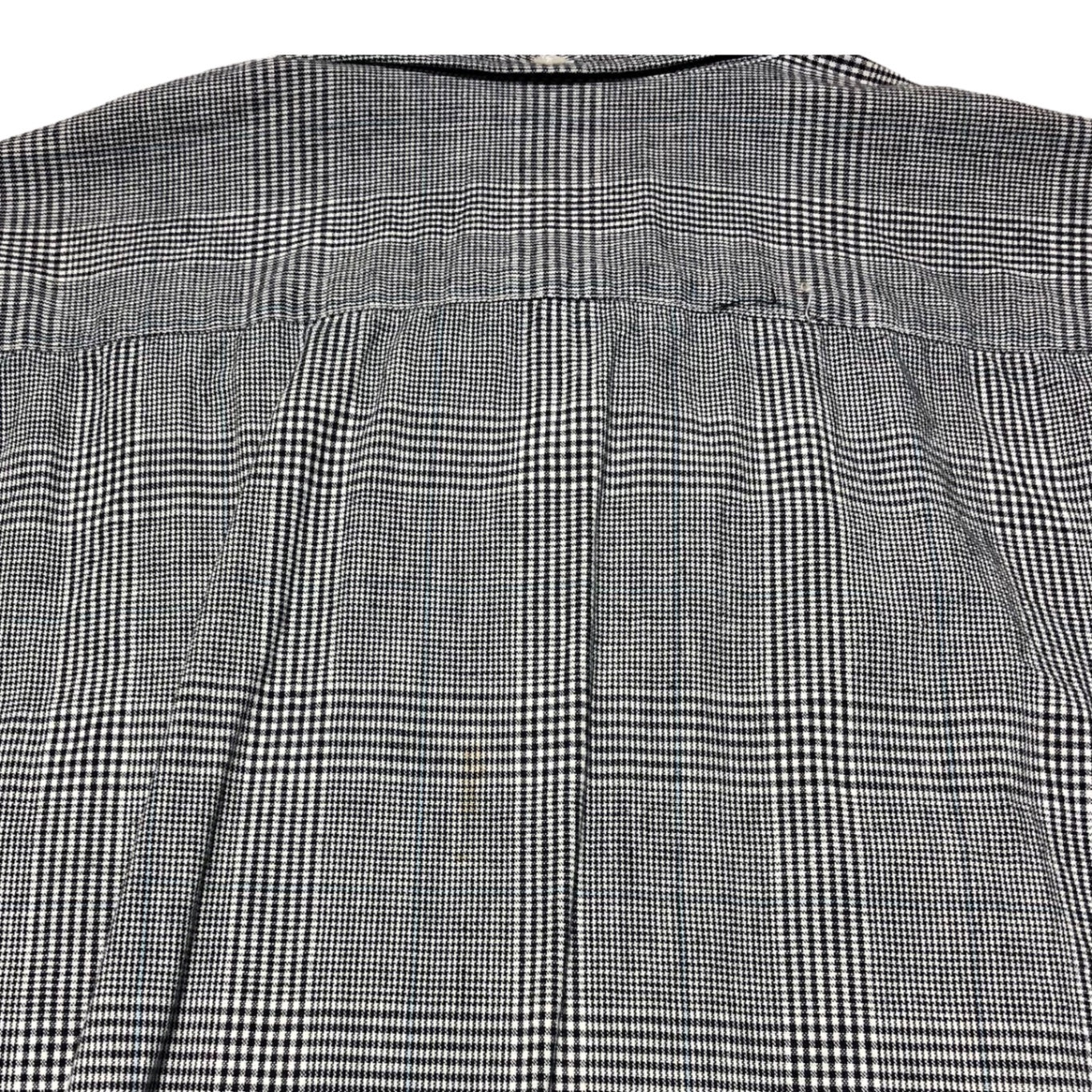 HEAD PORTER PLUS(ヘッドポータープラス) short sleeve checked shirt 半袖 チェックシャツ M グレー