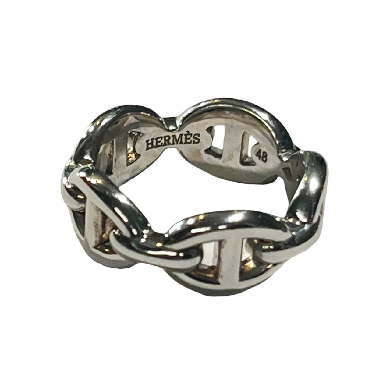 HERMES(エルメス) Chaine d'Encre En Chaine シェーヌダンクル アンシェネ リング silver925 48(7号) シルバー ジュエリー 箱付