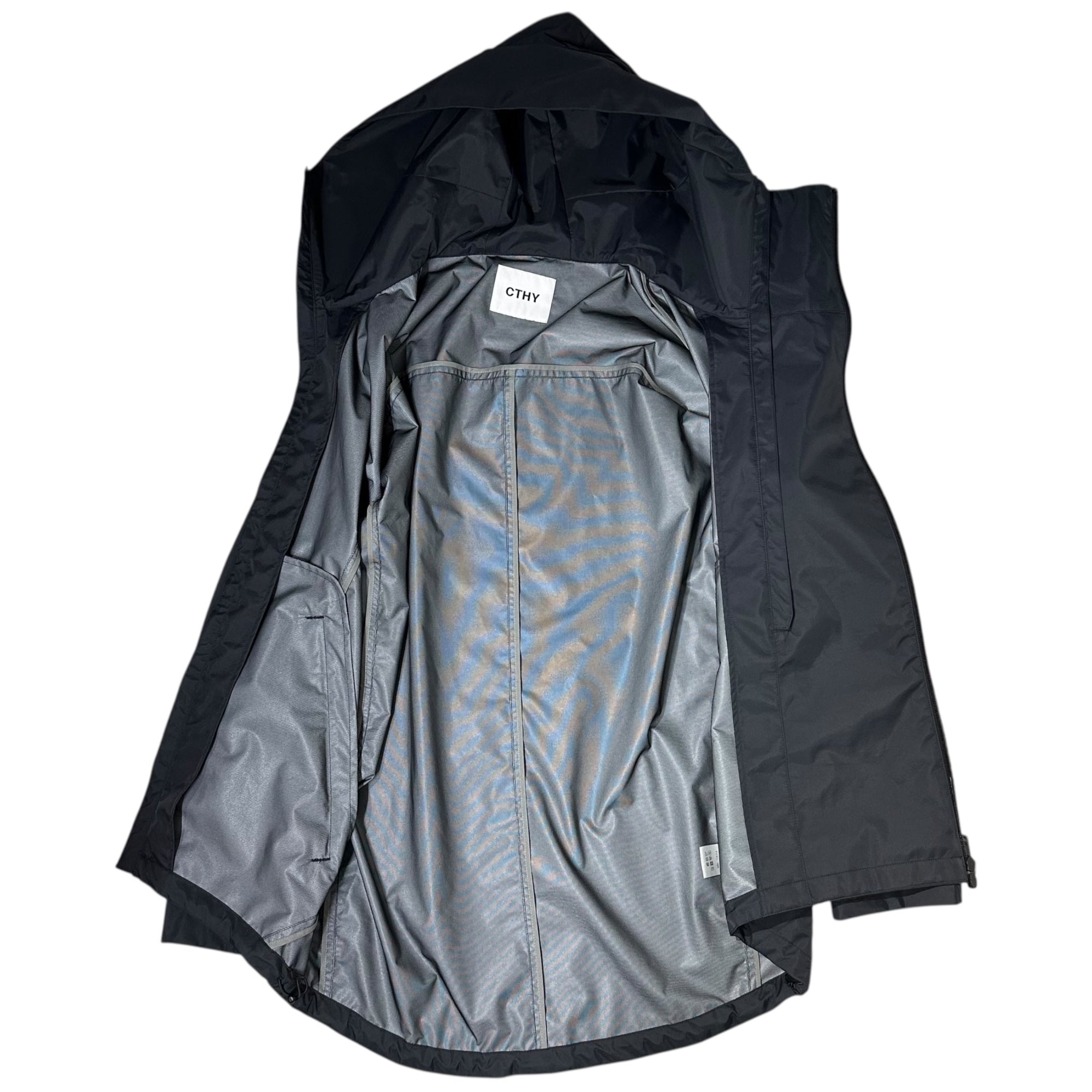 CTHY(シティ) MU-TECH 3LAYER HOODEDJACKET 3レイヤー フーデッド ジャケット 23CTHY-13 2(M程度) ネイビー マウンテンパーカー 完売品