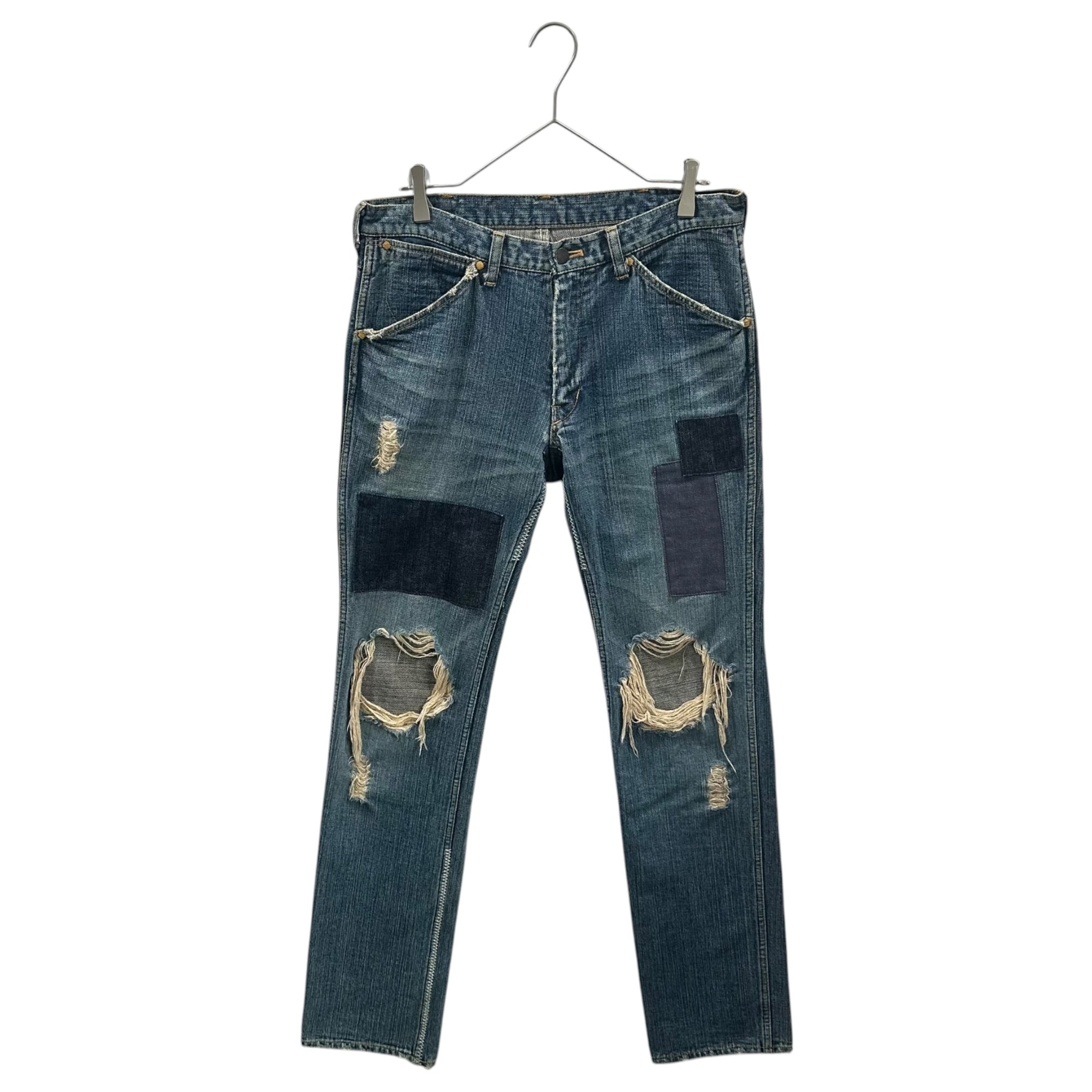 NUMBER (N)INE(ナンバーナイン) 2003AW "TOUCH ME I'M SICK" Patchwork Denim Pants カート期 パッチワーク デニム パンツ 4相当(実寸84cm) インディゴ 00’s