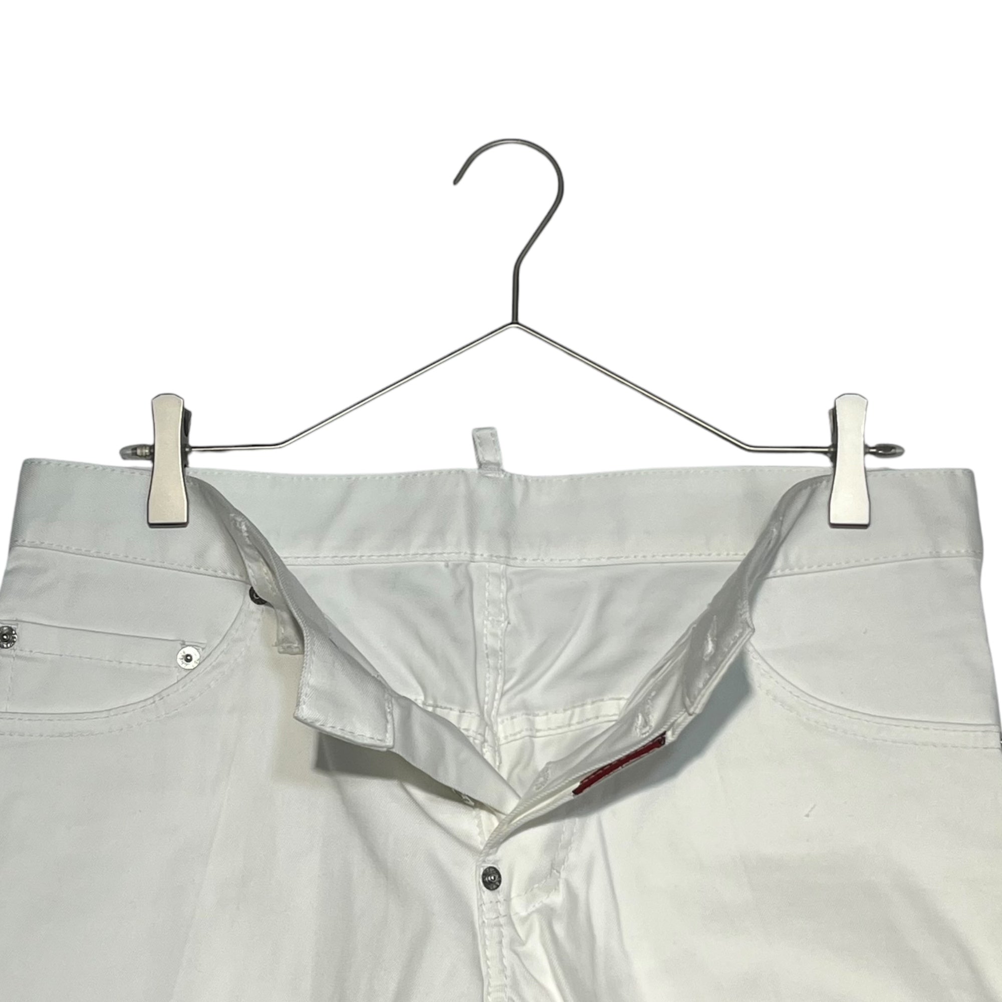 DSQUARED2(ディースクエアード) 20SS SEXY TWIST JEAN セクシー ツイスト ジーンズ ホワイト スキニー パンツ S74LB0691 46(M程度) ホワイト