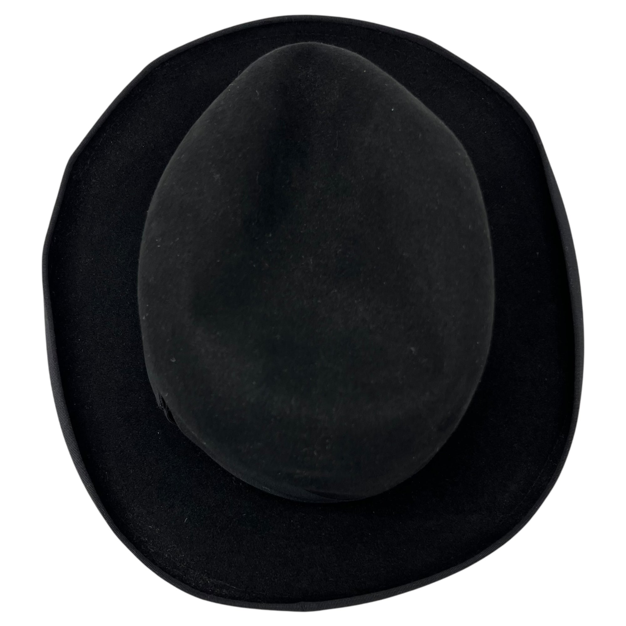 WEGENER(ウェゲナー) vintage federated felt hat ヴィンテージ 中折れ フェルト ハット ブラック
