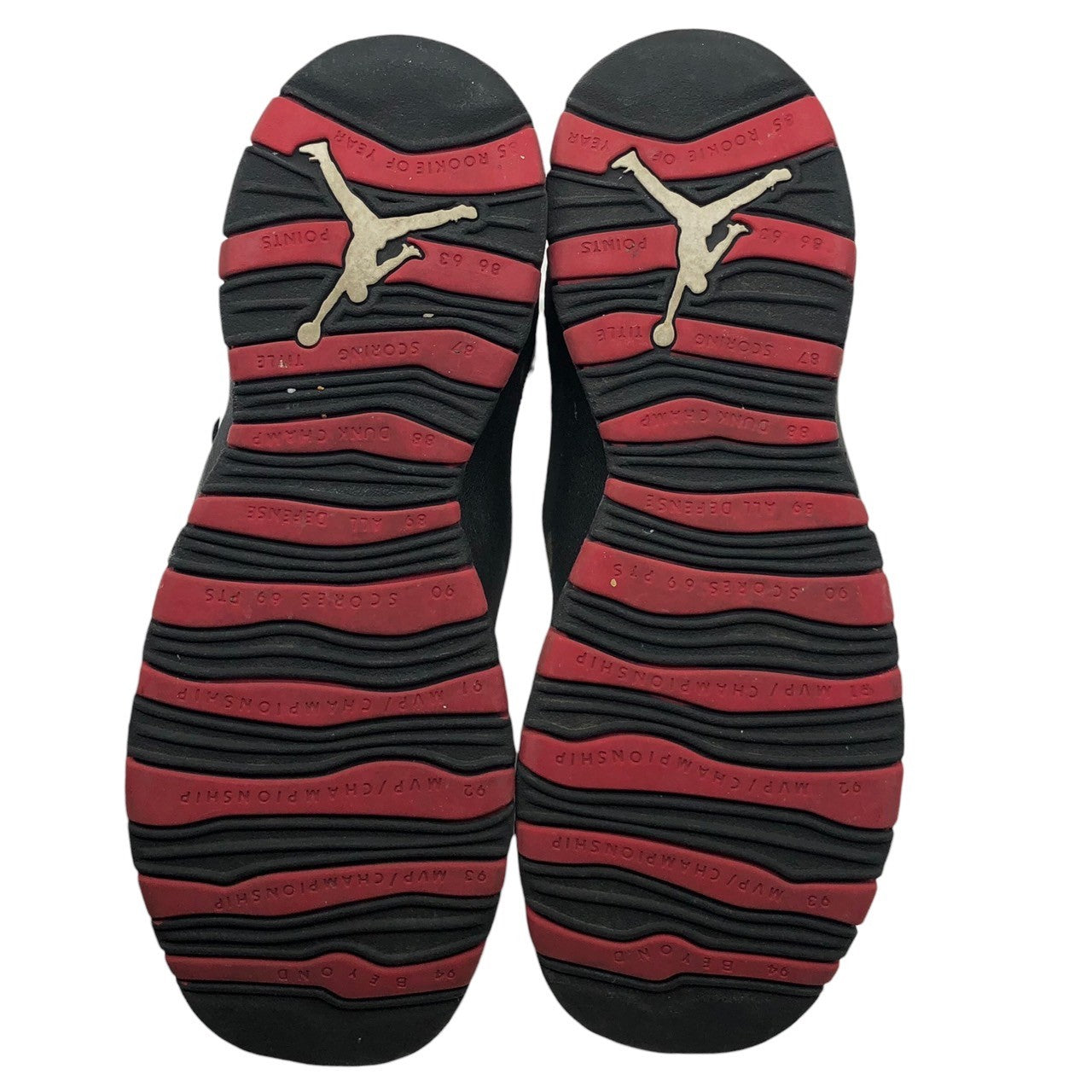 NIKE(ナイキ) AIR JORDAN 10 RETRO BG エアジョーダン 10 レトロ ハイカット スニーカー 310806-102 24.5cm ホワイト×ブラック×レッド