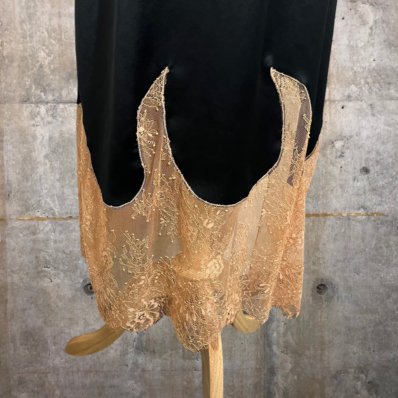 OFF WHITE(オフホワイト) レースロングキャミソールドレス/キャミソールワンピース OWDB048R18748027 38(Mサイズ程度) ブラック