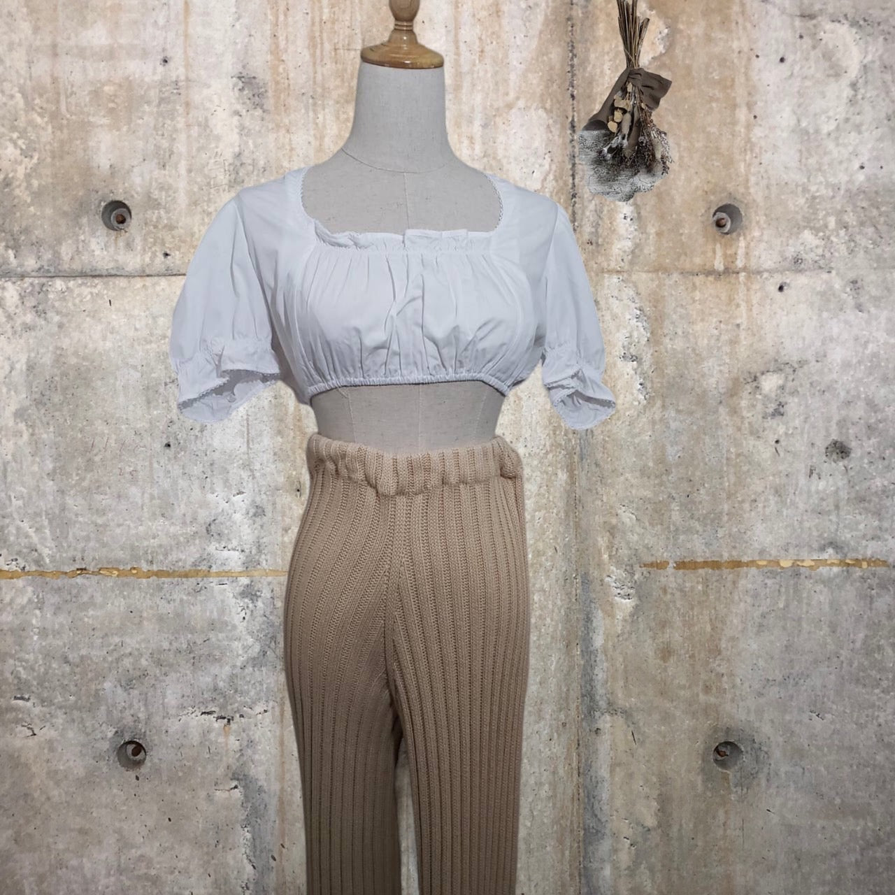 Vintage(ヴィンテージ) Spieh&Wensky 36 ショート丈ブラウス 36(Mサイズ程度) ホワイト