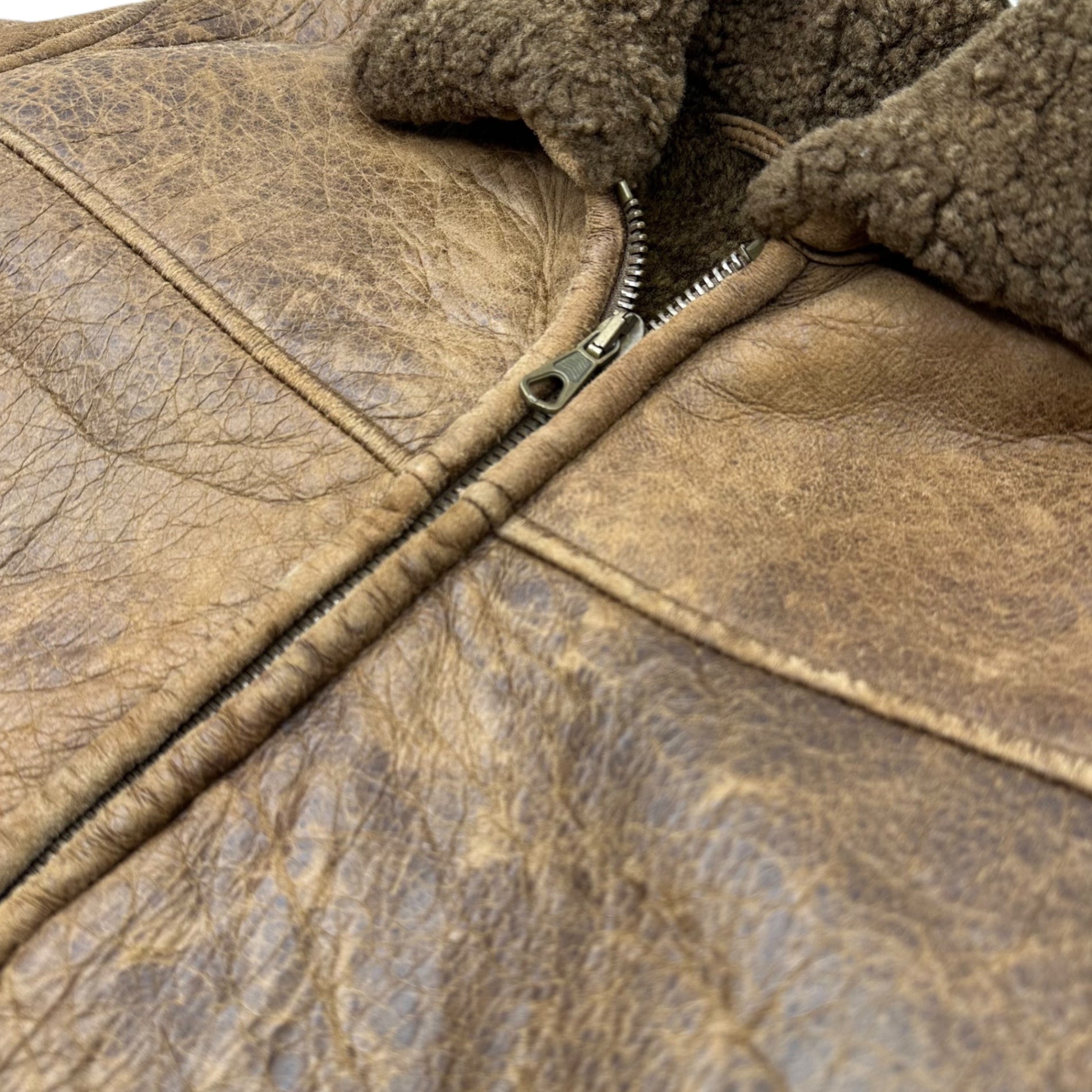 EMPORIO ARMANI(エンポリオアルマーニ) 90's Archive Mouton Jackets アーカイブ ムートン ジャケット 38(メンズSM程度) ブラウン ヴィンテージ