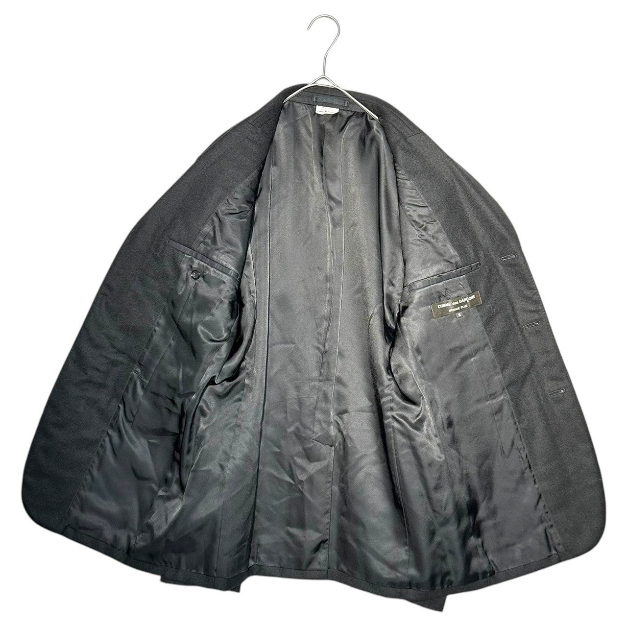 COMME des GARCONS HOMME PLUS(コムデギャルソンオムプリュス) 06AW Persona Period Star-shaped Sagara Embroidery Tailored Jacket Pants Setup Suit ペルソナ期 星形 サガラ 刺繍 テーラード ジャケット パンツ セットアップ スーツ JKT:PR-J044 PT:PR-P028 M ブラック AD2006