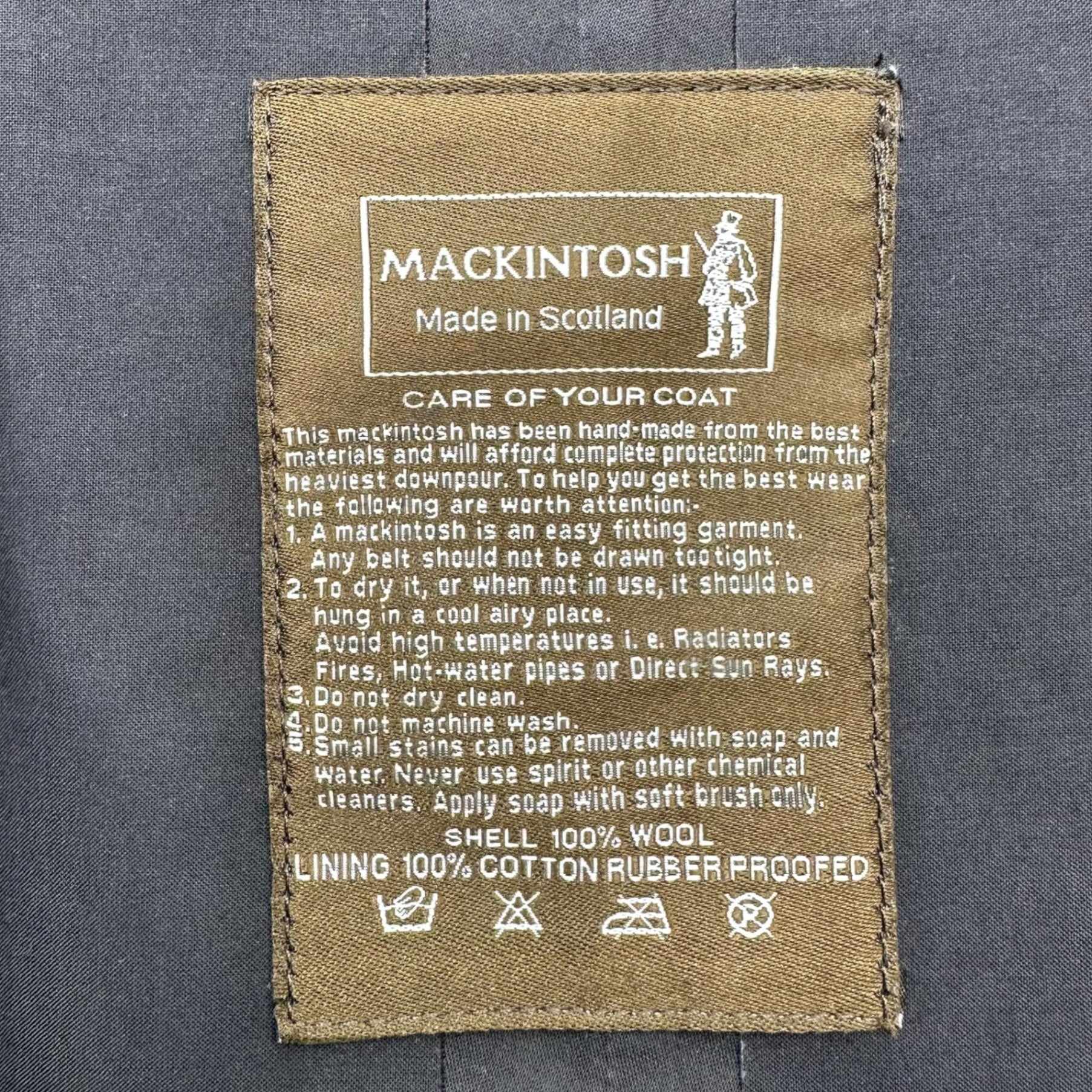 MACKINTOSH(マッキントッシュ) Rubberized coat ラバーライズド コート ゴム引き コート 34(XS~S程度) ブラウン