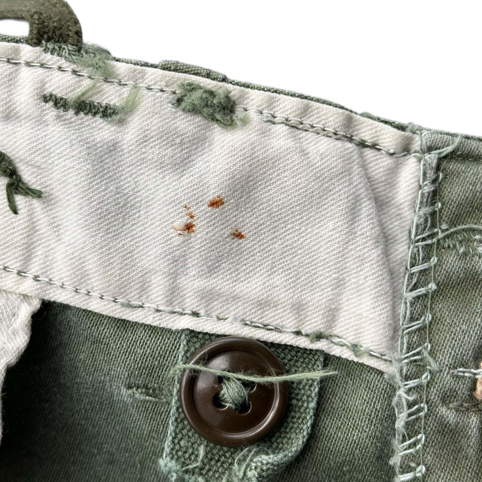 US ARMY(アメリカ軍) 50’s M-51 field pants PRENTICE zip 初期 フィールド カーゴ パンツ LONG-LARGE オリーブ 1952年 PRENTICEブラス 50年代 ヴィンテージ ミリタリー