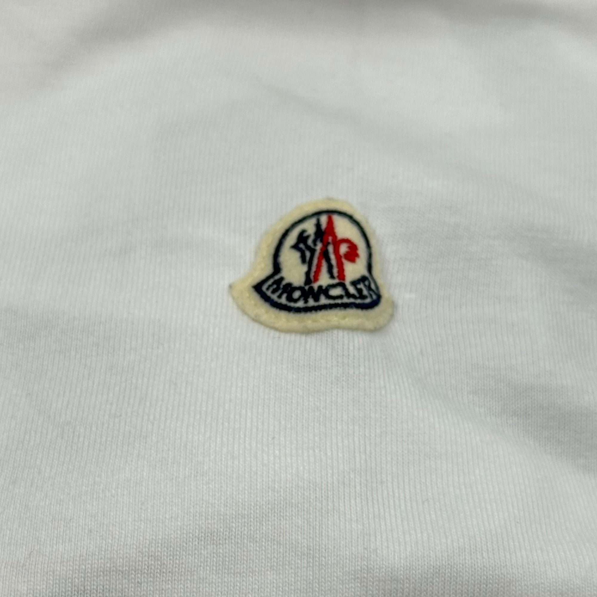 MONCLER(モンクレール) Iceberg Print Logo Patch T-Shirt 氷山 プリント ロゴ ワッペン Tシャツ E20918048350 L ホワイト