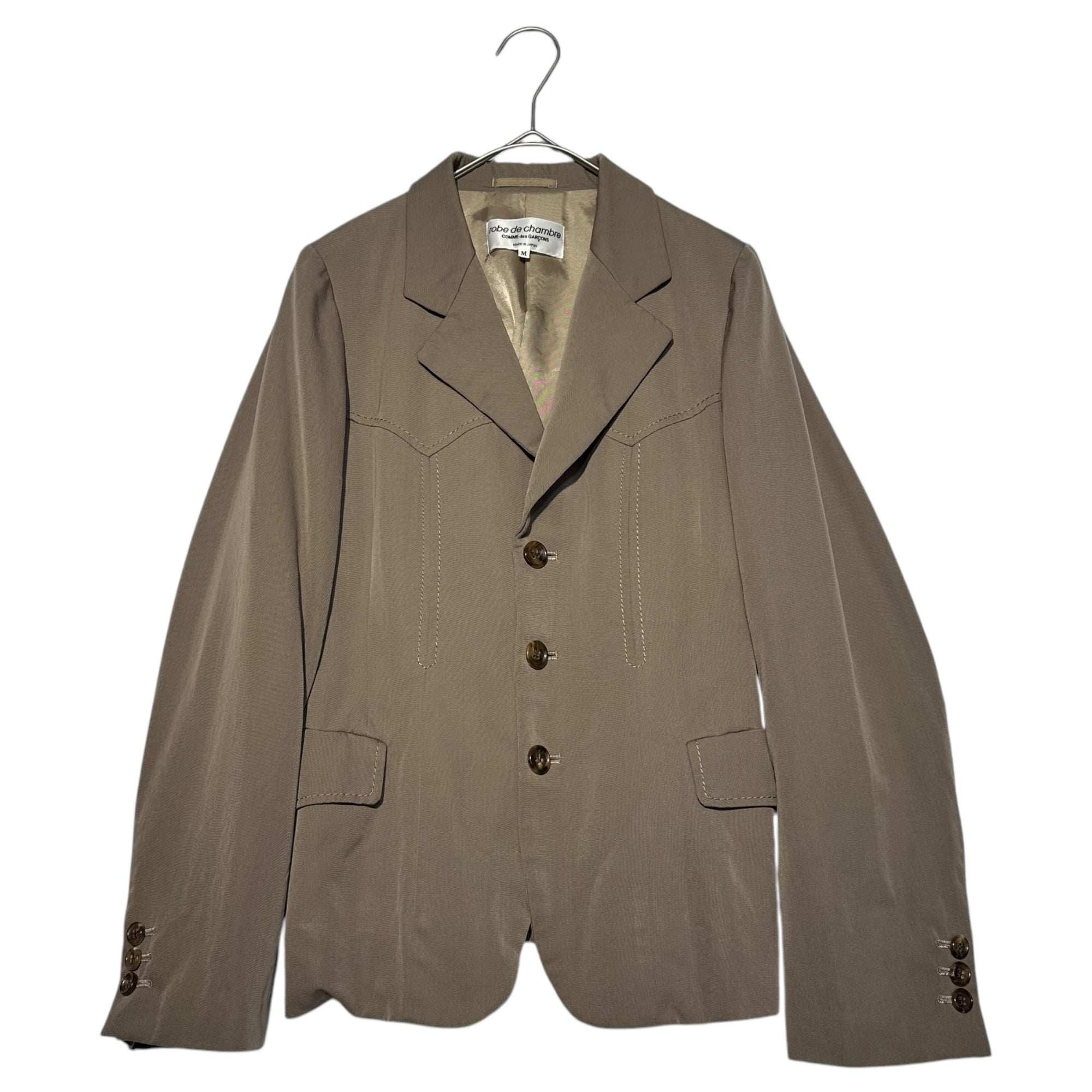 robe de chambre COMME des GARCONS(ローブドシャンブルコムデギャルソン) 99AW Western short tailored jacket ウエスタン ショート テーラード ジャケット アーカイヴ RJ-10006M M ベージュ コムデギャルソンコムデギャルソン前身ブランド