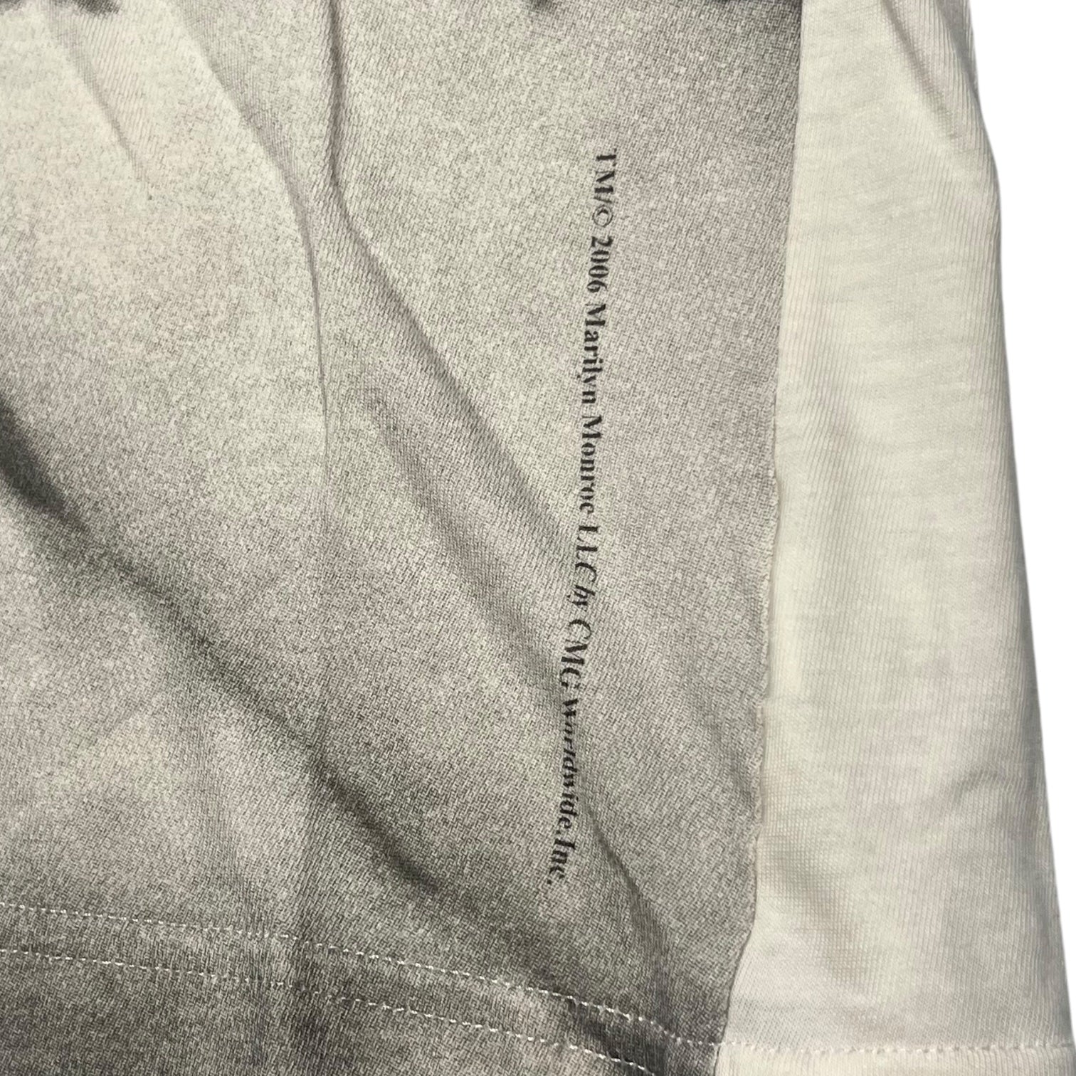 DOLCE&GABBANA(ドルチェ&ガッバーナドルガバ) TMT 2006© ”Mariyn Monroe" PRINT TEE マリリンモンロー フォト Tシャツ 44(S程度) ホワイト LLC by OMG Worldwide 00s