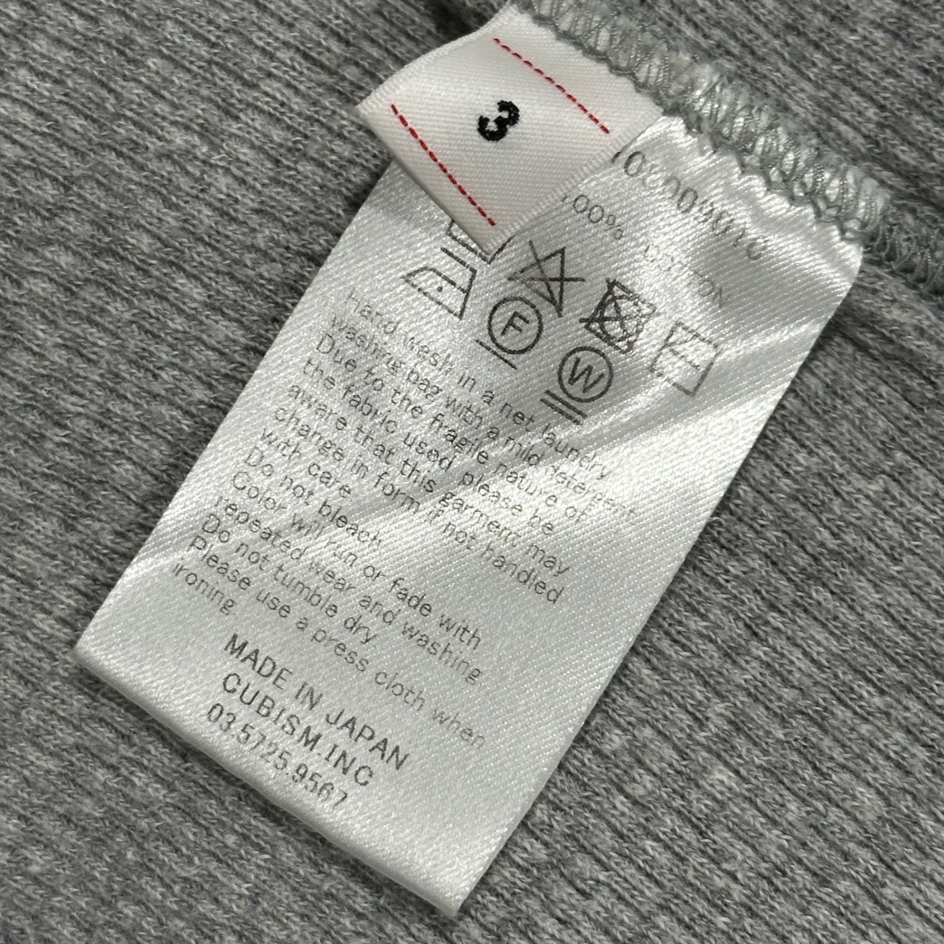 VISVIM(ビズビム/ヴィズヴィム) 2019SS SUBLIG THERMAL CREW 3-PACK L/S サブリグ サーマル クルーネック ロングスリーブ 長袖 カットソー 0119105009010 3 グレー Tシャツ