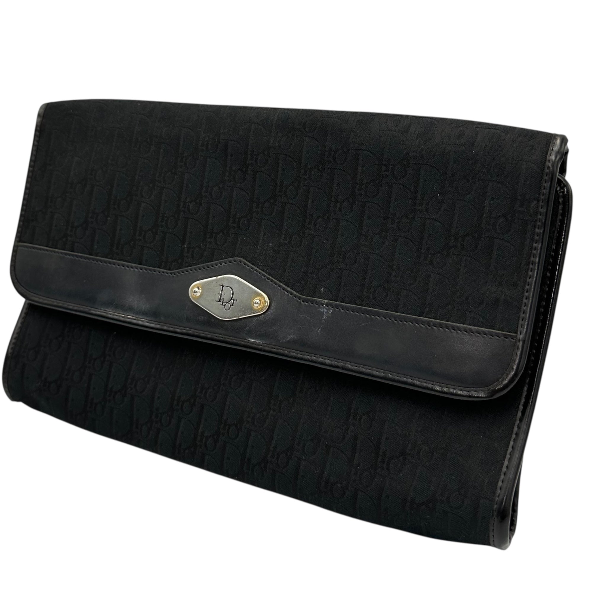 Christian Dior(クリスチャンディオール) Vintage Trotter Chain Shoulder Bag ヴィンテージ トロッター チェーン ショルダー バッグ ネイビー
