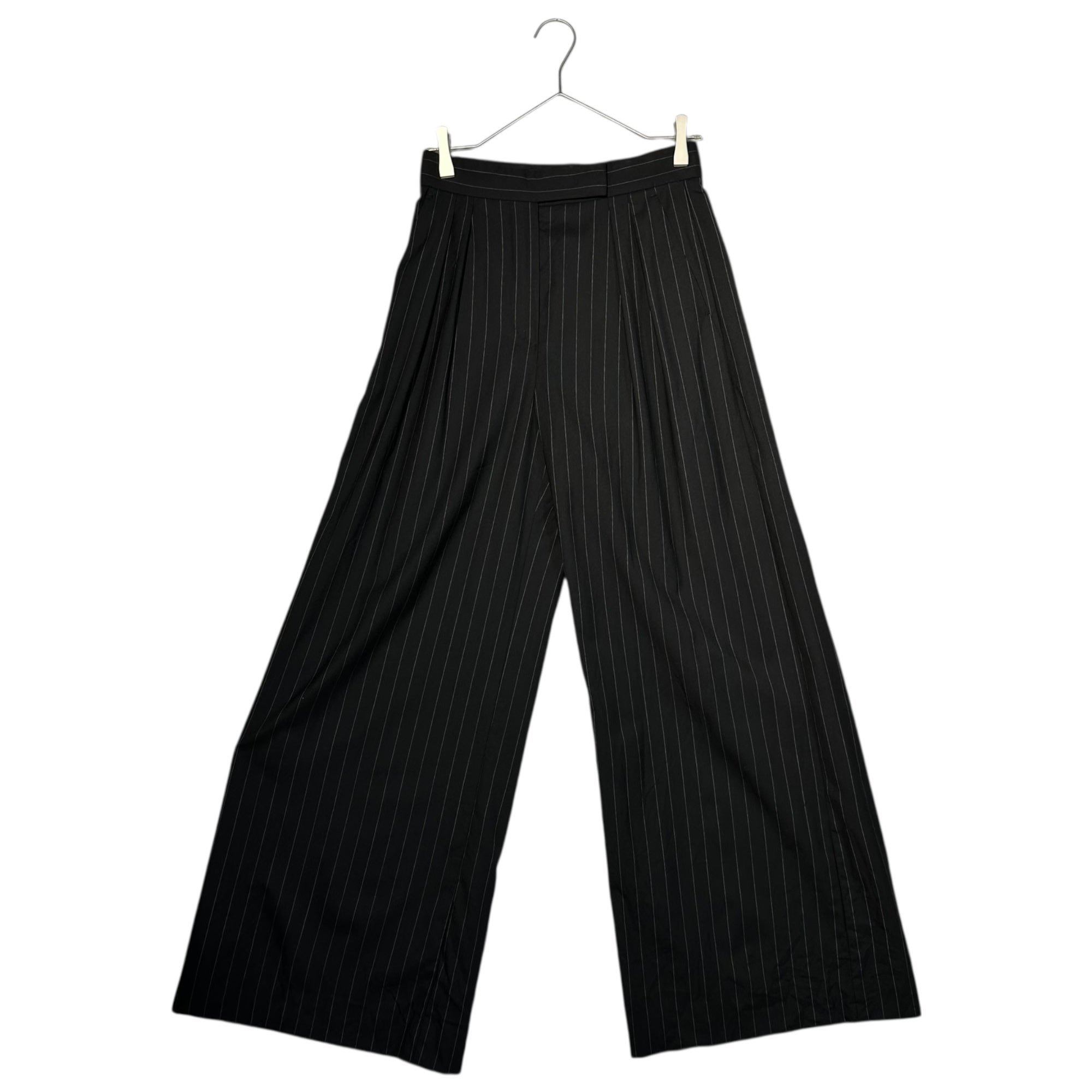 MAX MARA(マックスマーラ) Wide baggy striped pants ワイド バギー ストライプ パンツ 23113608396 36 ブラック