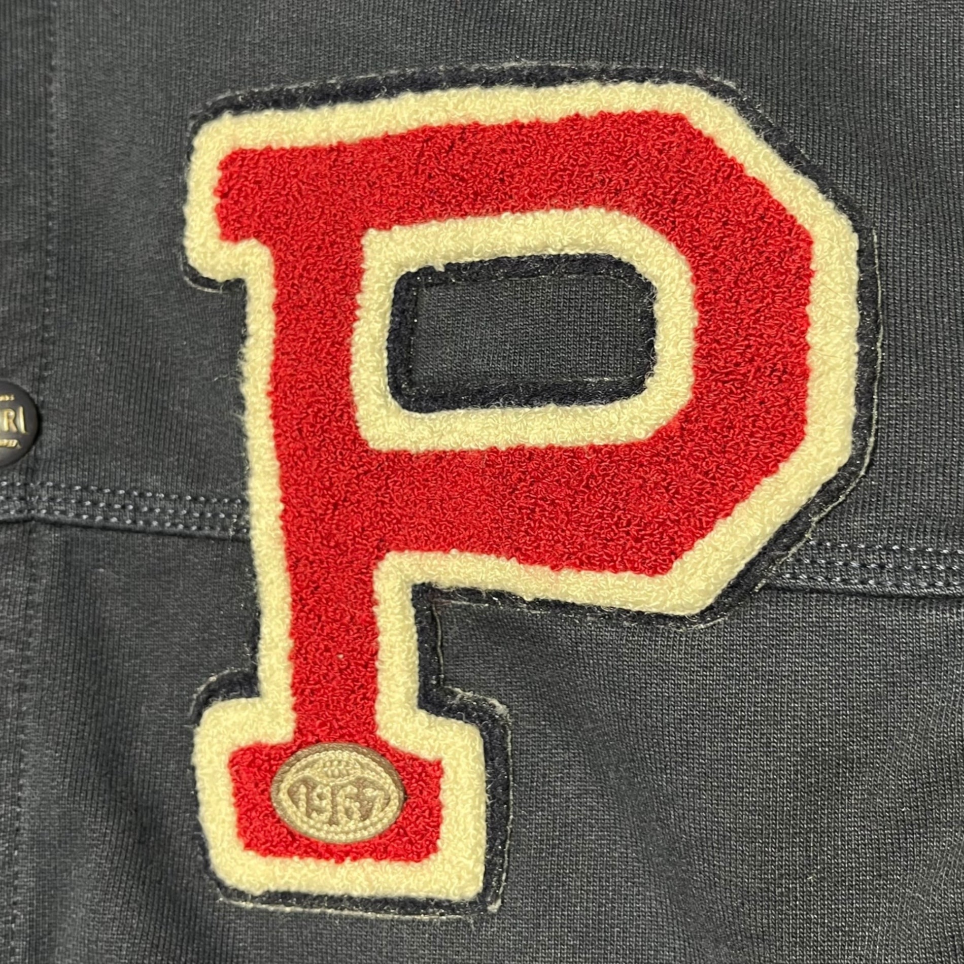 POLO RALPH LAUREN(ポロラルフローレン) Snap button P emblem hoodie スナップボタン Pワッペン パーカー S ネイビー