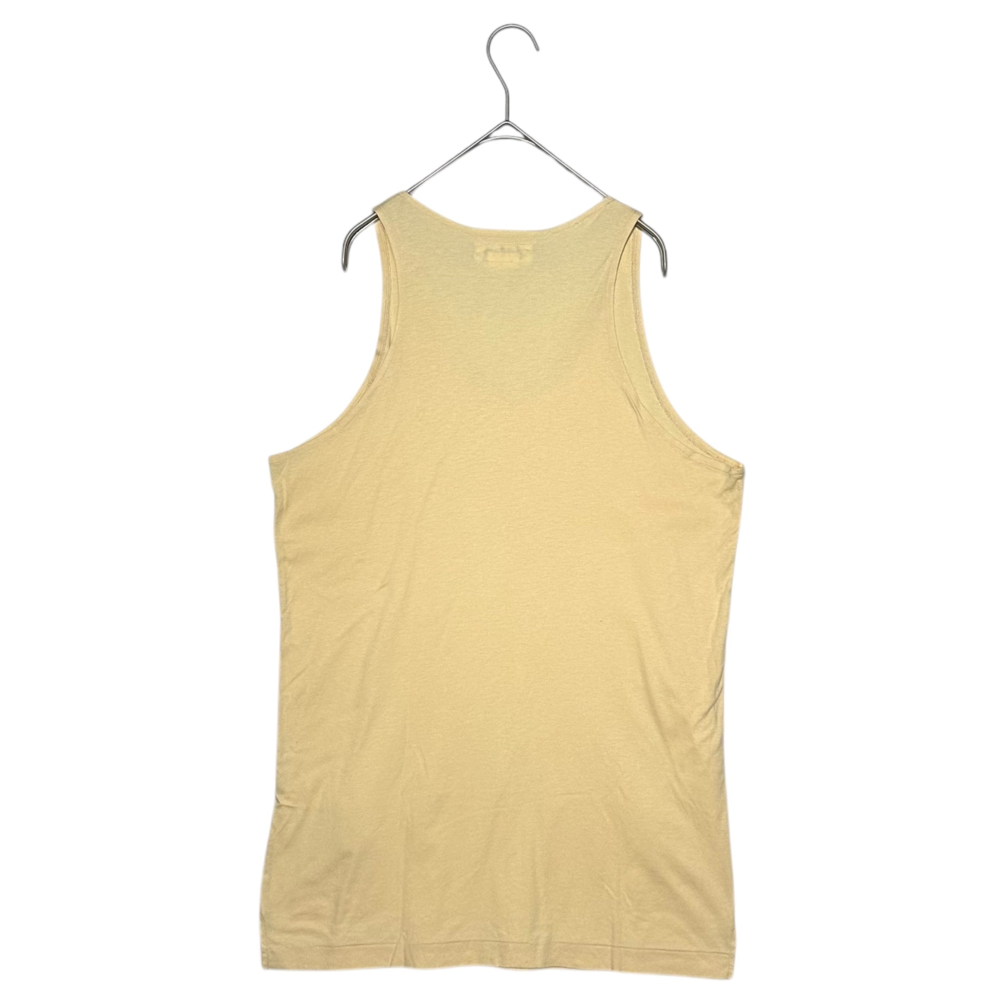YOHJI YAMAMOTO POUR HOMME(ヨウジヤマモトプールオム) Old Basic Tank Top Sleeveless オールド ベーシック タンクトップ ノースリーブ M イエロー