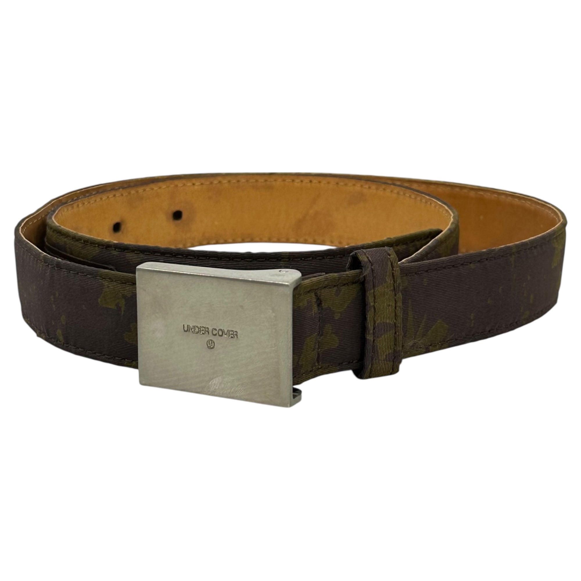 UNDERCOVER(アンダーカバー) 01SS Crossbone Thunder Belt クロスボーン サンダー ベルト ブラウン CHAOTIC DISCORD カオティック ディスコード