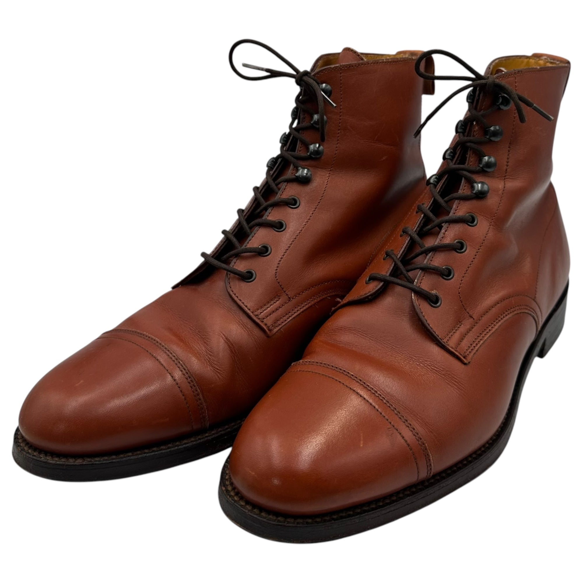 GRENSON(グレンソン) 1990’s England made Cap-toe boots キャップトゥ ブーツ 6208/49 7/E(25.5cm程度) ブラウン 90年代 ヴィンテージ イングランド製 ワーク