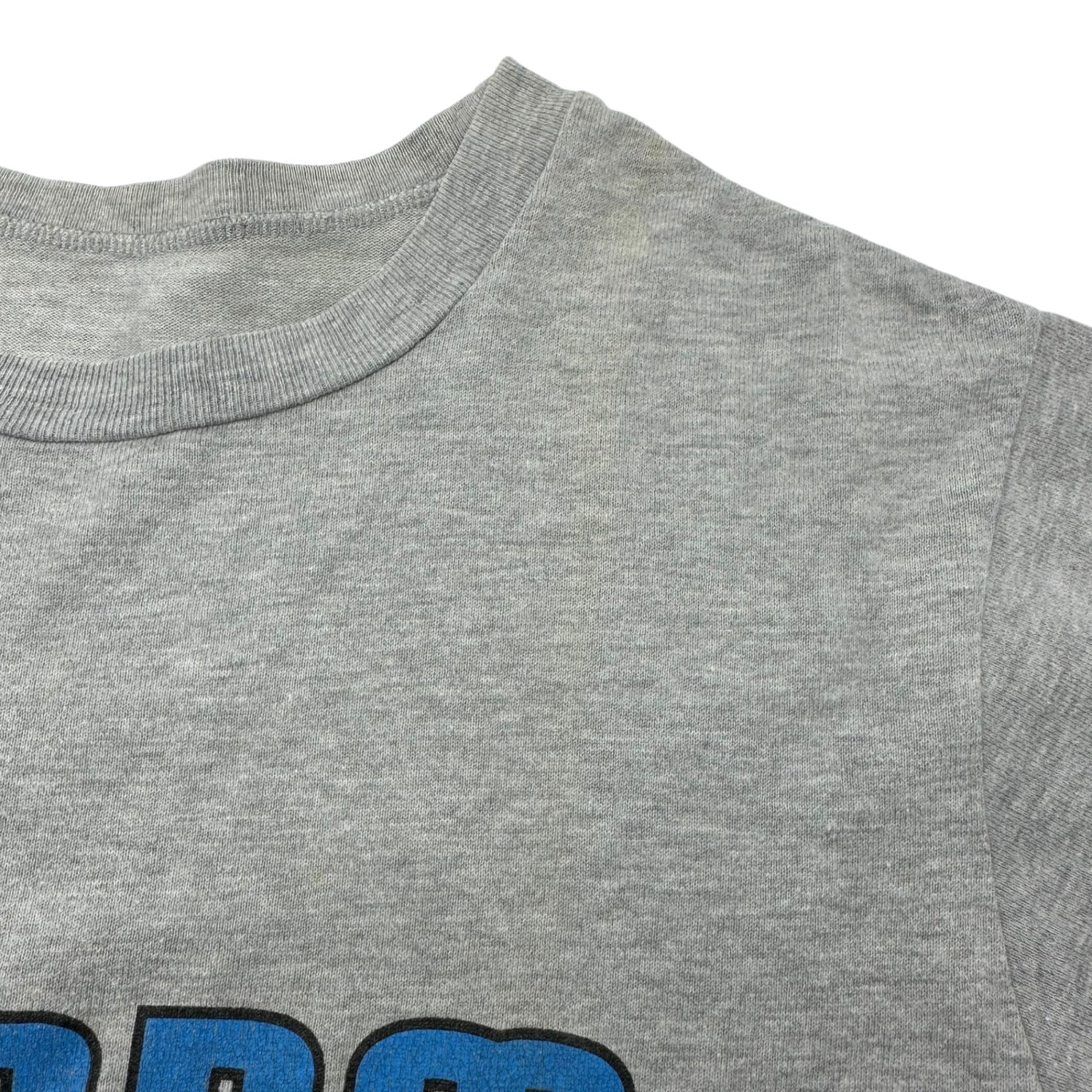 m&m CUSTOM PERFORMANCE(エムアンドエム) 90's Front Print T-Shirt 90年代 オールド フロント プリント Tシャツ M グレー×ブルー 永瀬正敏