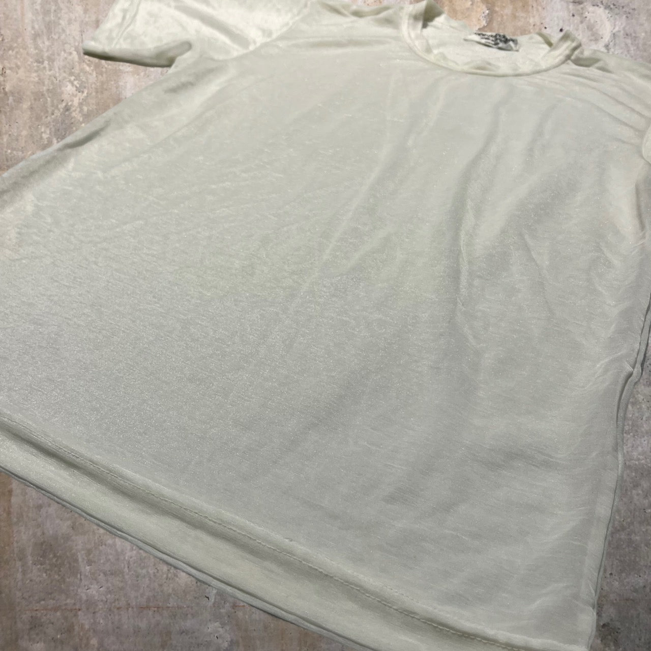 robe de chambre COMME des GARCONS(ローブドシャンブルコムデギャルソン) 90~00'sシアーTシャツ 表記なし(S~M程度) アイボリー