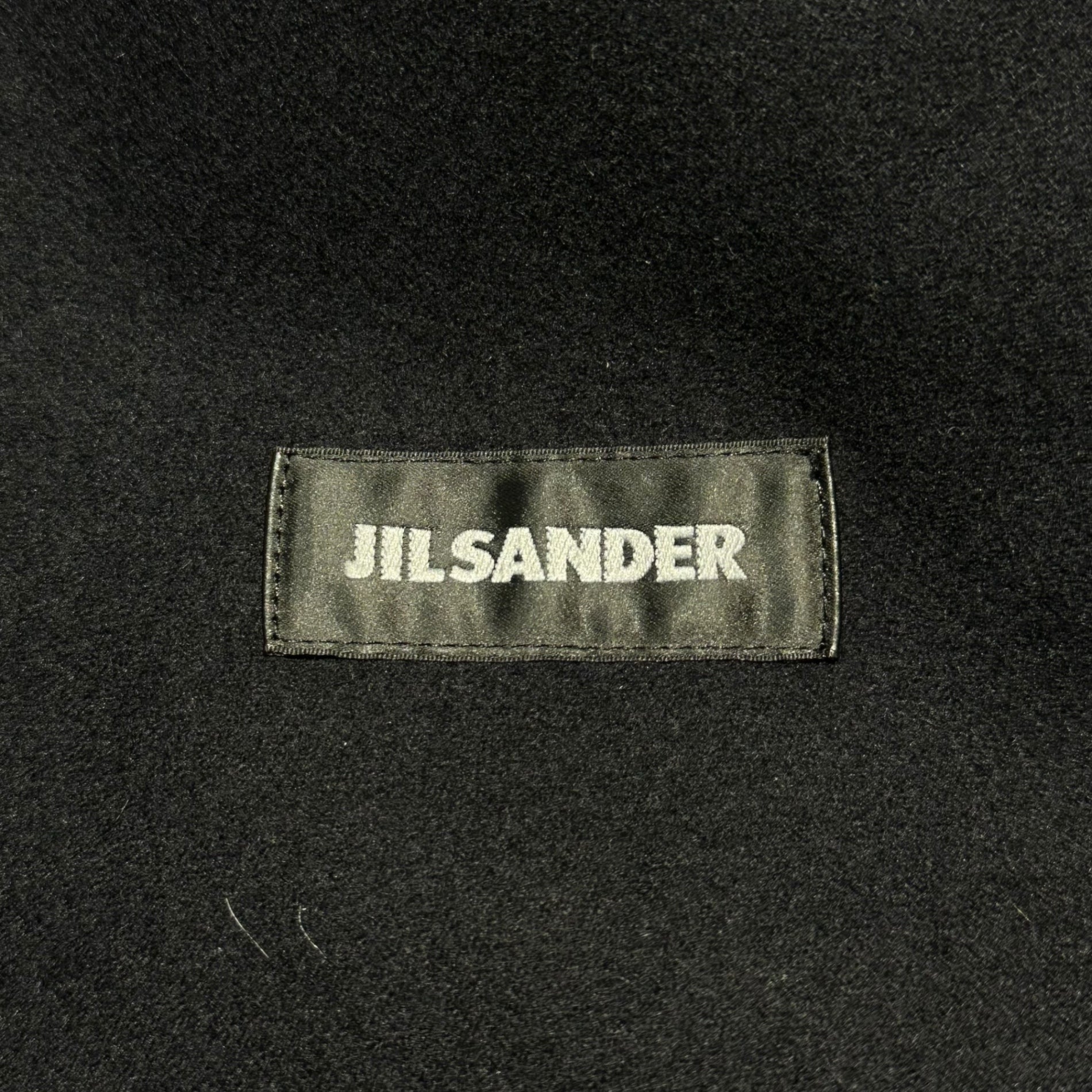 JIL SANDER(ジルサンダー) 15AW Wool Light Melton Hooded Jacket ウール ライト メルトン フーデッド ジャケット 46(S) ブラック